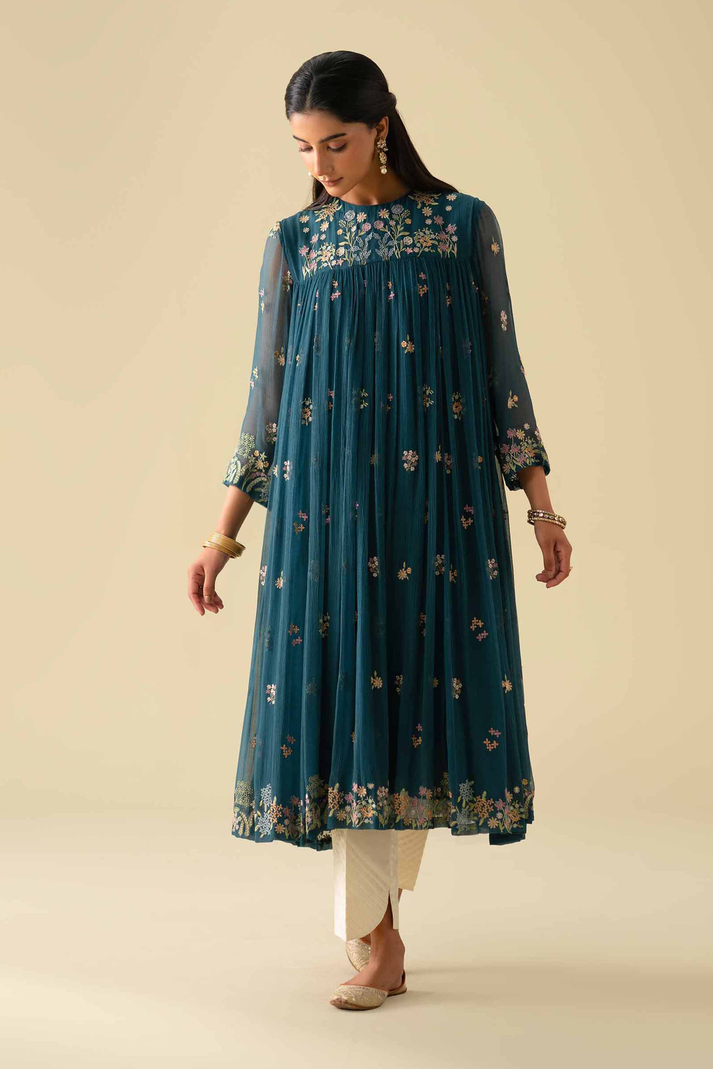 Embroidered Dress - KFE26-05 for Women - Pret Collection | Nishat | Shop Online
