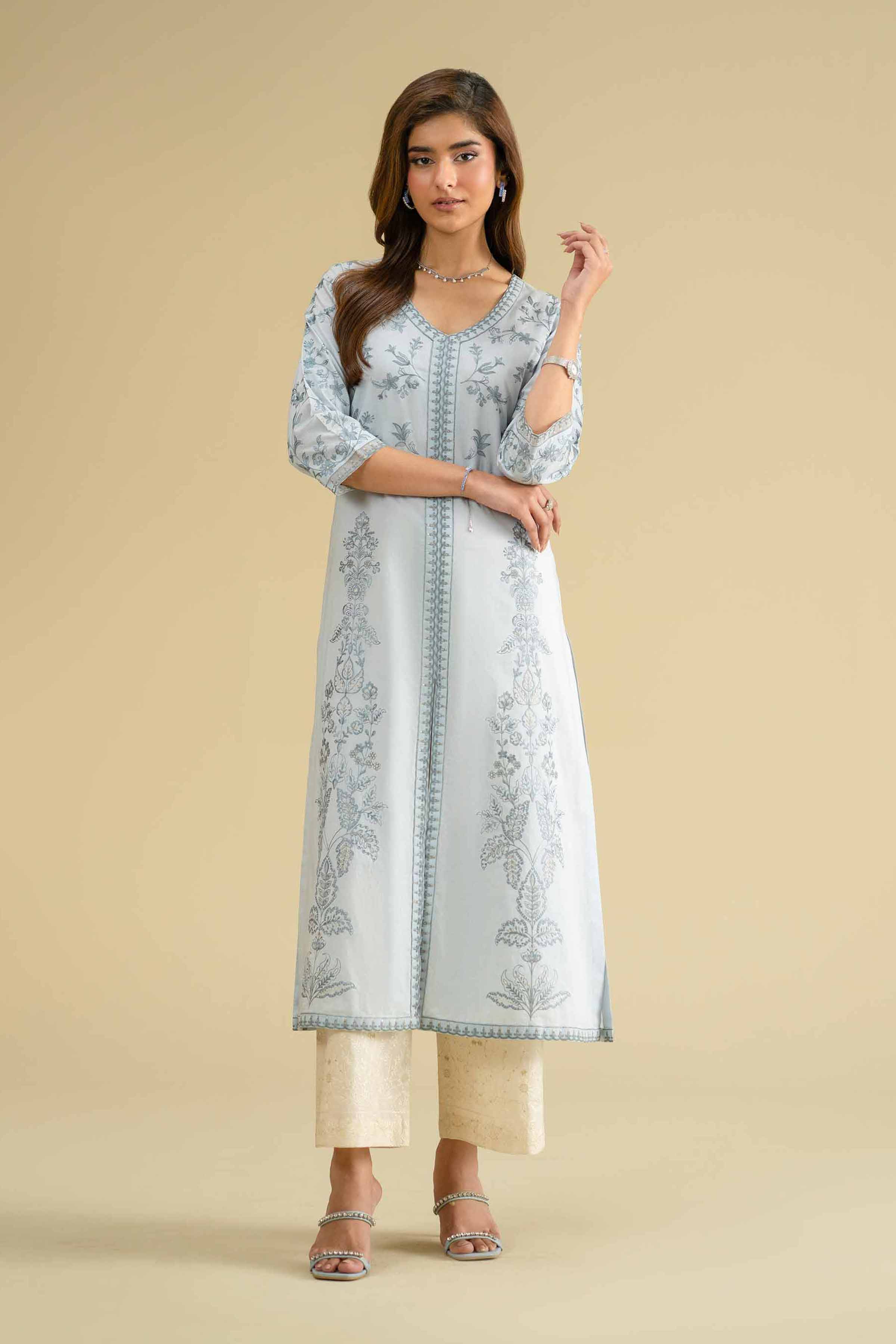 Embroidered Shirt - KFE26-08 for Women - Pret Collection | Nishat | Shop Online
