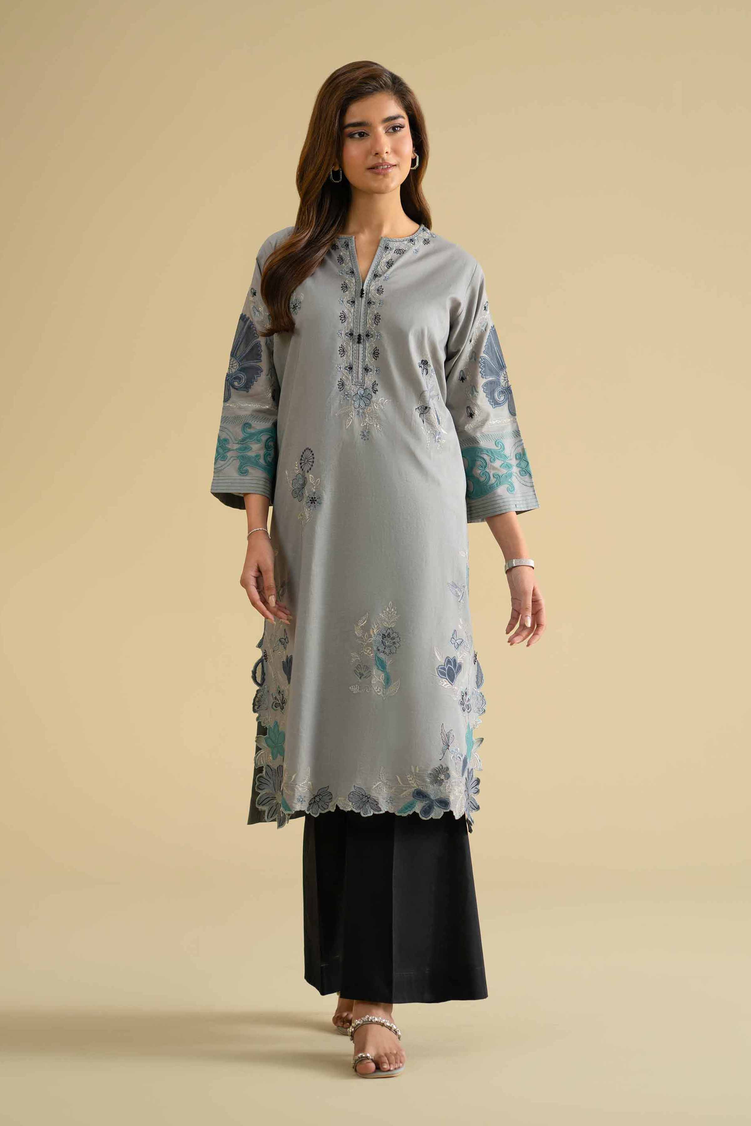 Embroidered Shirt - KFE26-10 for Women - Pret Collection | Nishat | Shop Online