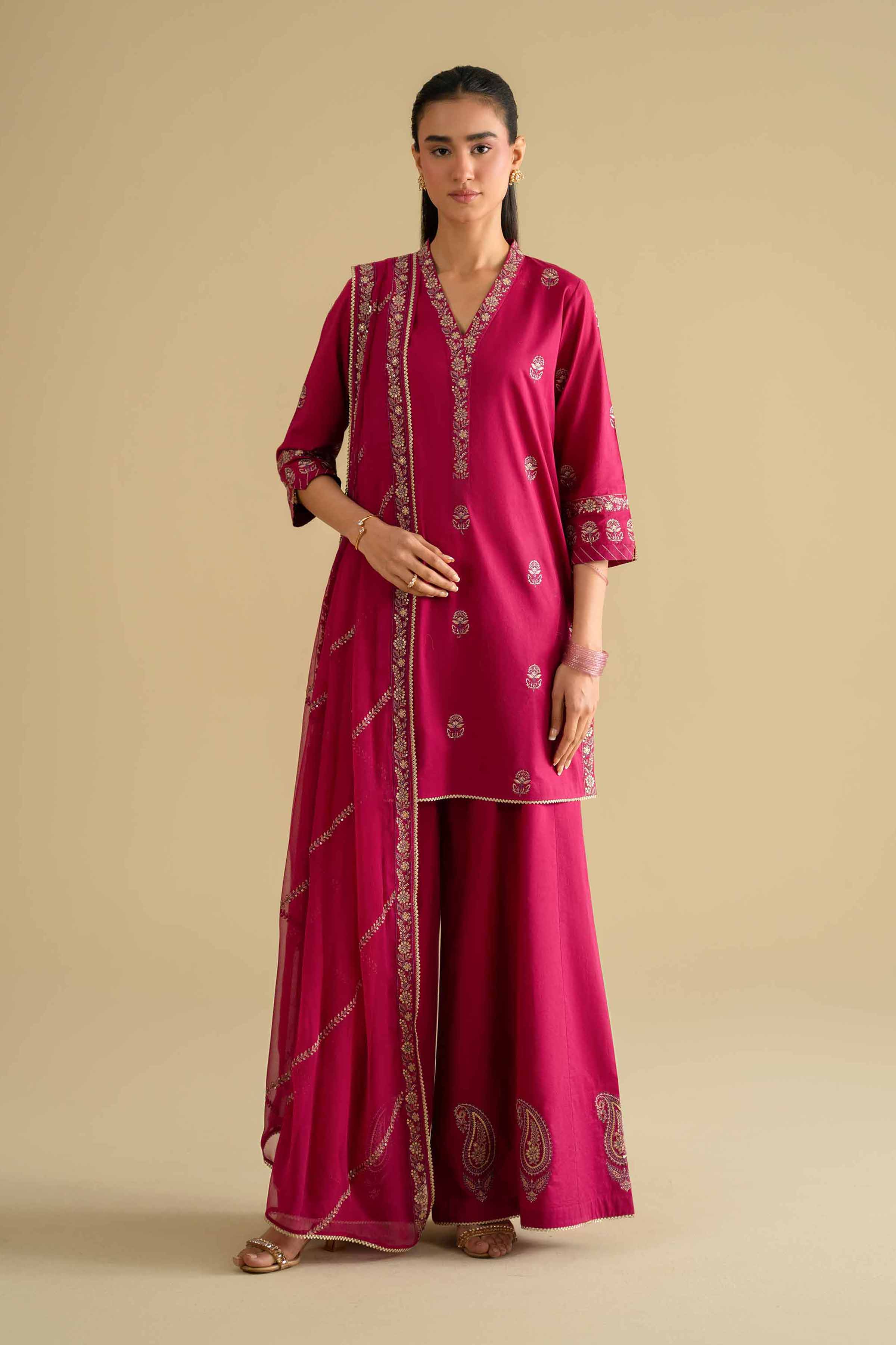 3 Piece - Embroidered Suit - KFE26-105 for Women - Pret Collection | Nishat | Shop Online