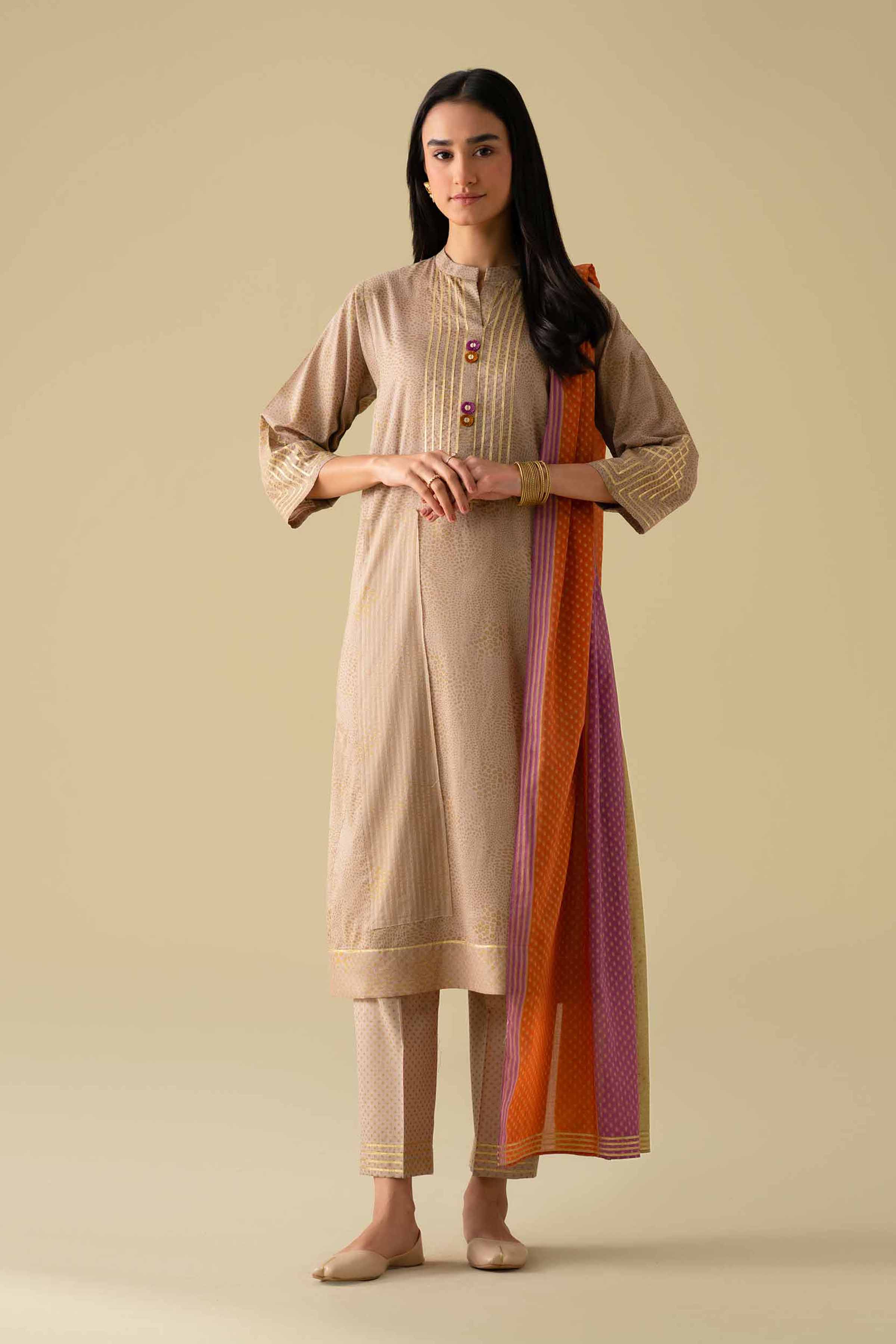 3 Piece - Embroidered Suit - KFE26-116 for Women - Pret Collection | Nishat | Shop Online