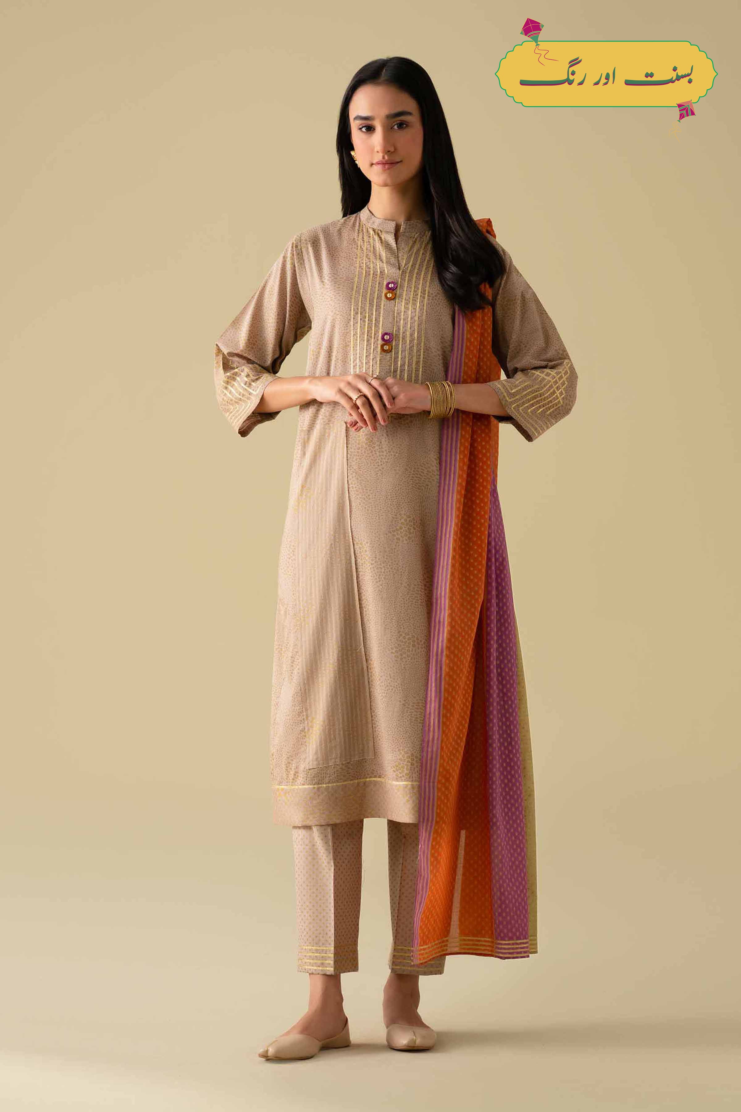 3 Piece - Embroidered Suit - KFE26-116 for Women - Pret Collection | Nishat | Shop Online