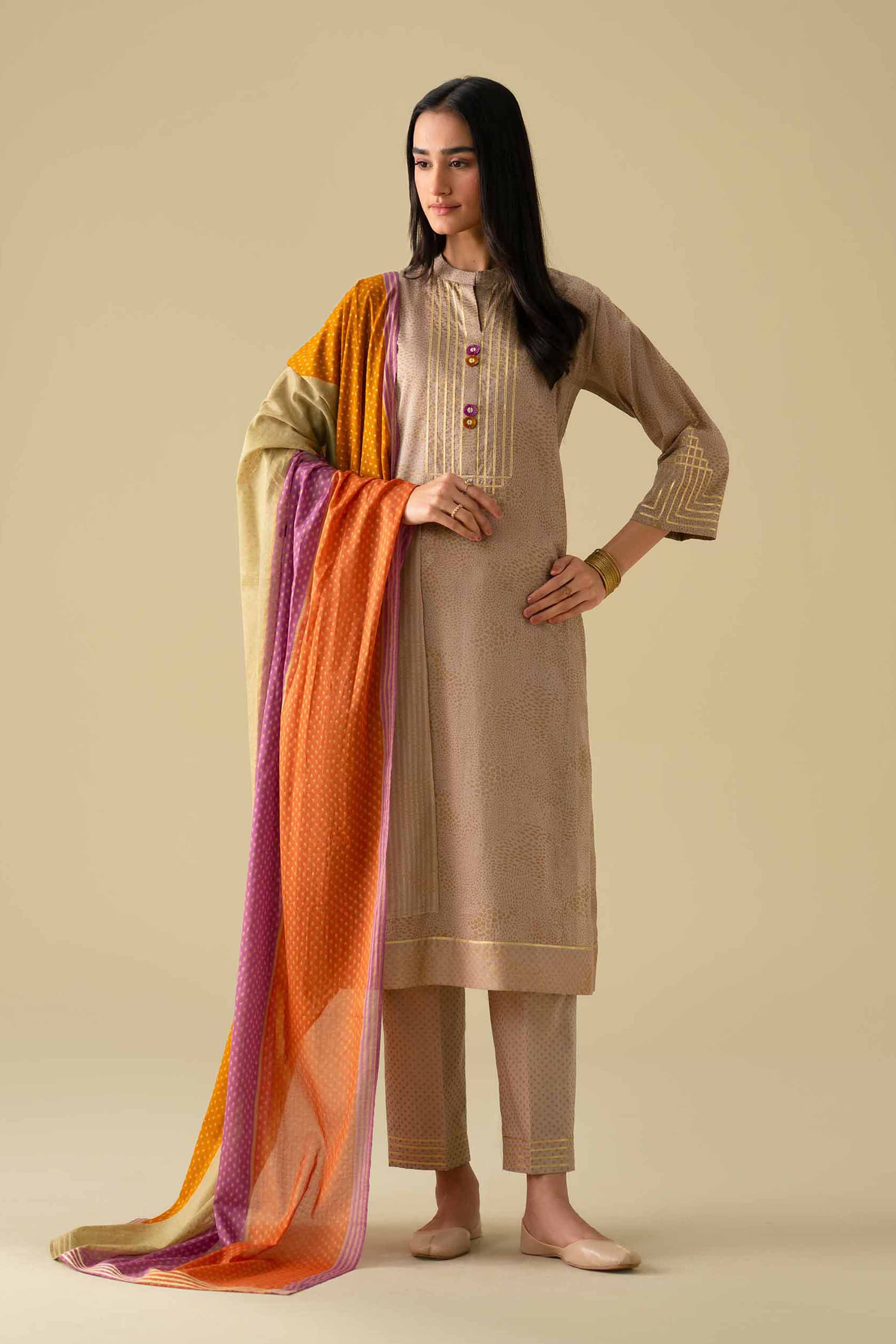 3 Piece - Embroidered Suit - KFE26-116 for Women - Pret Collection | Nishat | Shop Online