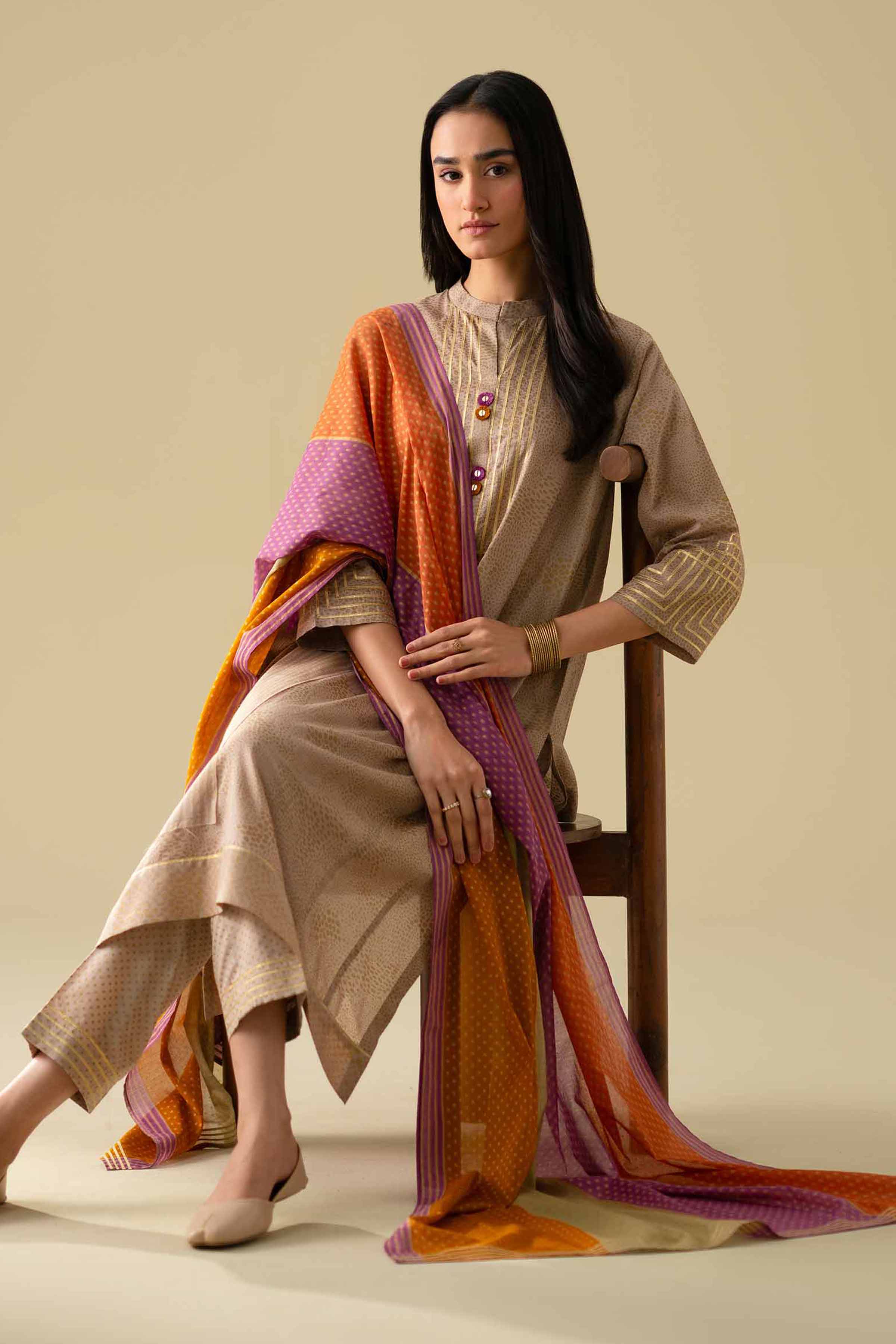 3 Piece - Embroidered Suit - KFE26-116 for Women - Pret Collection | Nishat | Shop Online