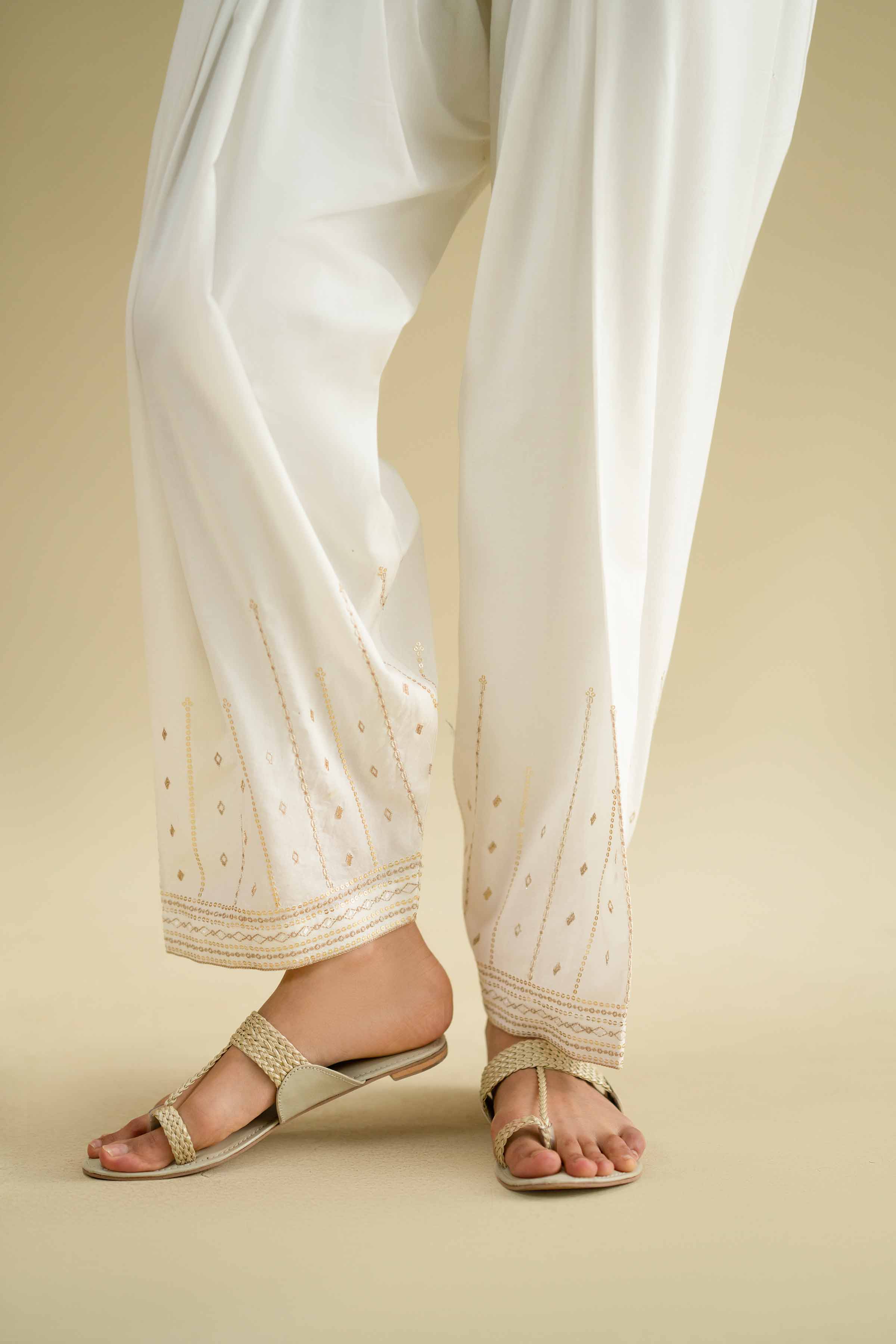 Embroidered Shalwar - KFE26-128 for Women - Pret Collection | Nishat | Shop Online