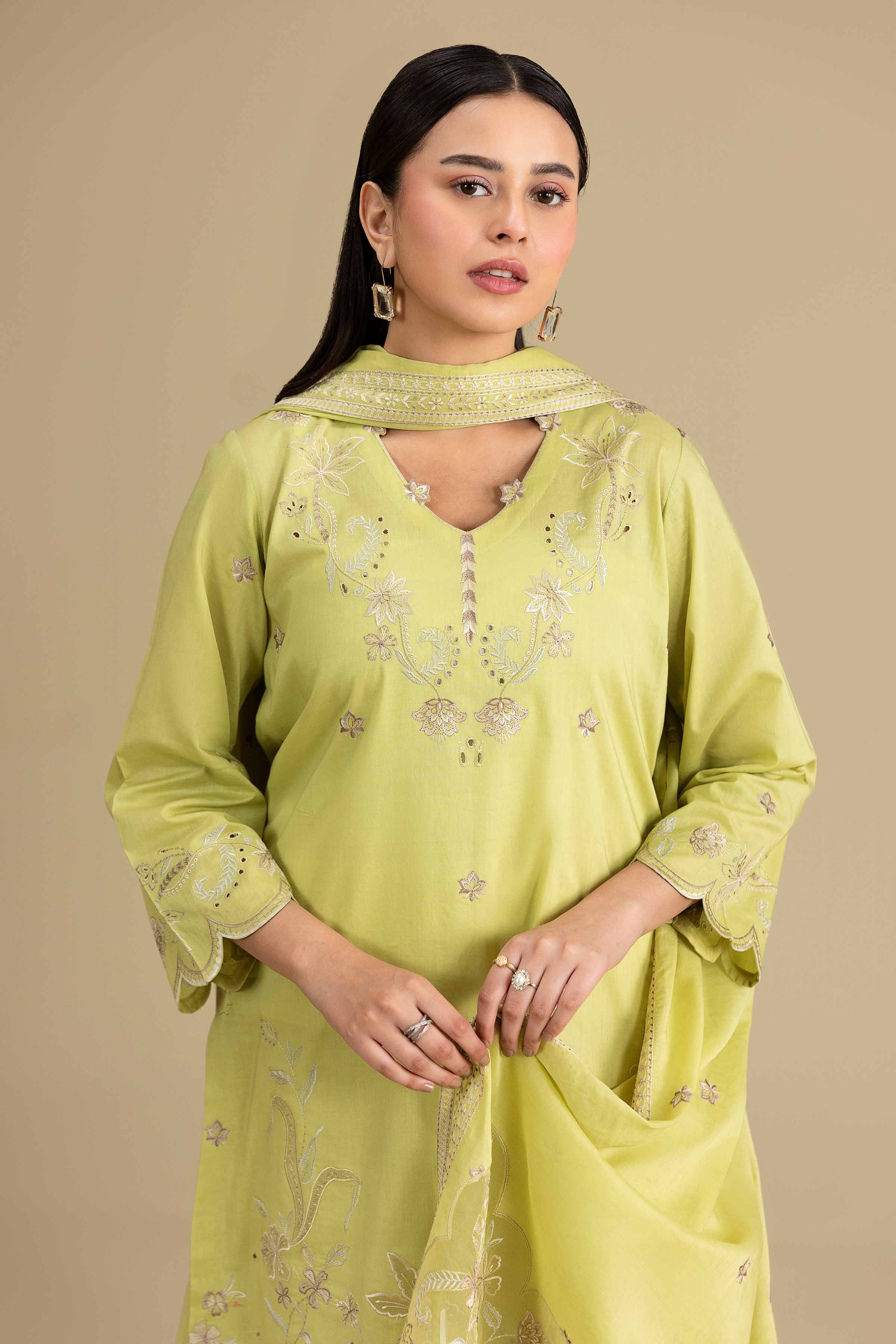 2 Piece - Embroidered Suit - KFE26-145