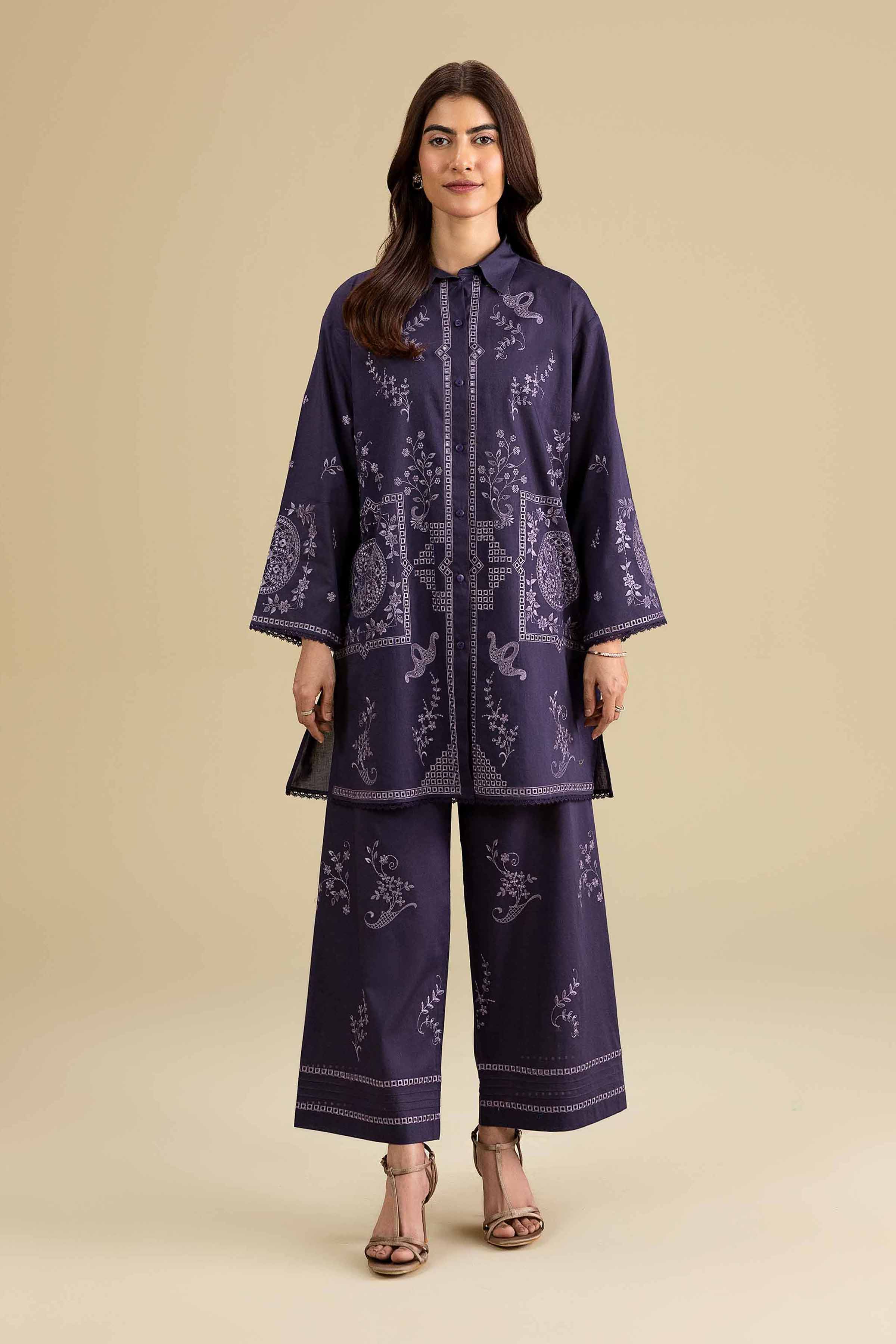 2 Piece - Embroidered Suit - KFE26-156