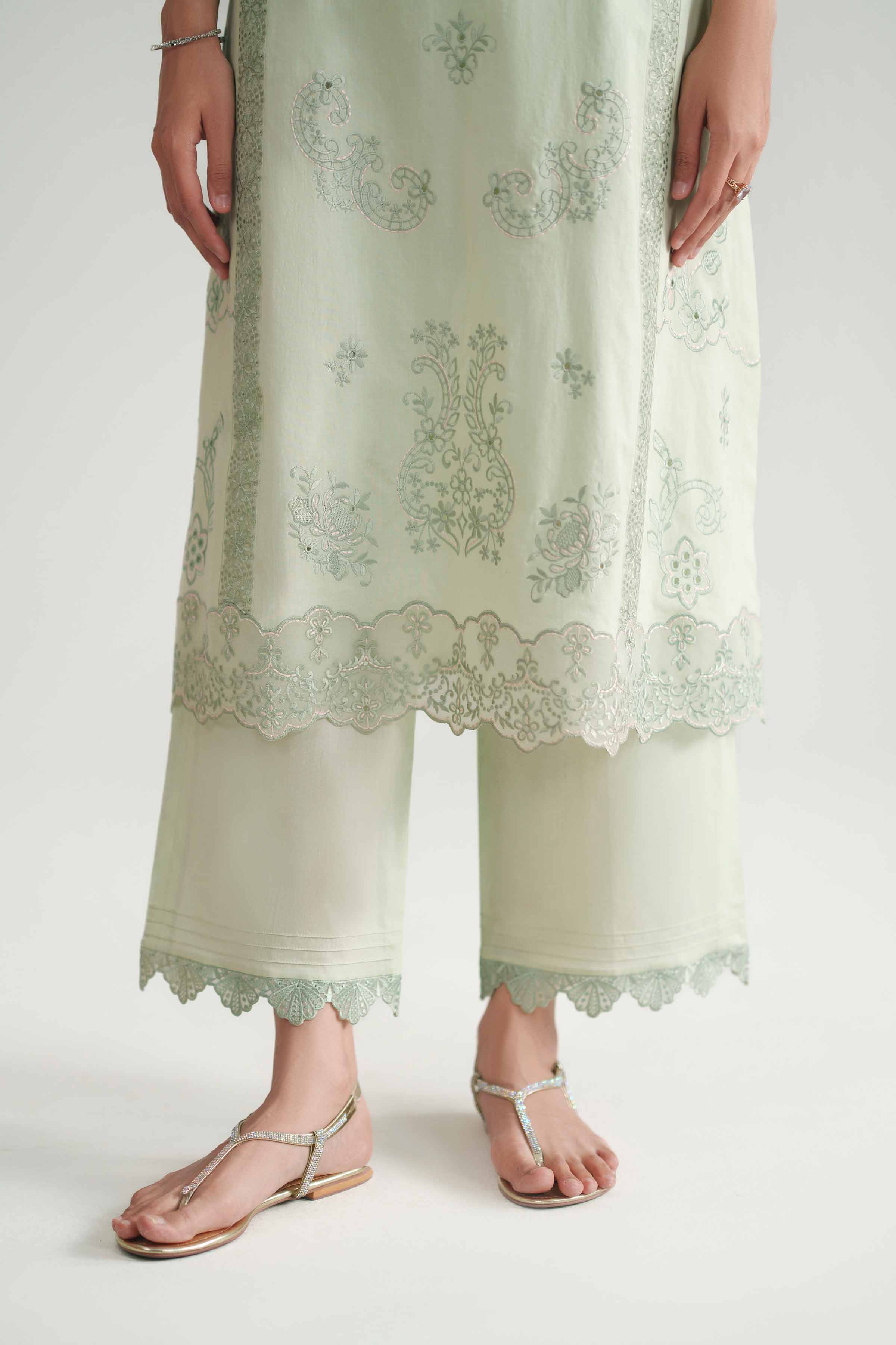 2 Piece - Embroidered Suit - KFE26-176