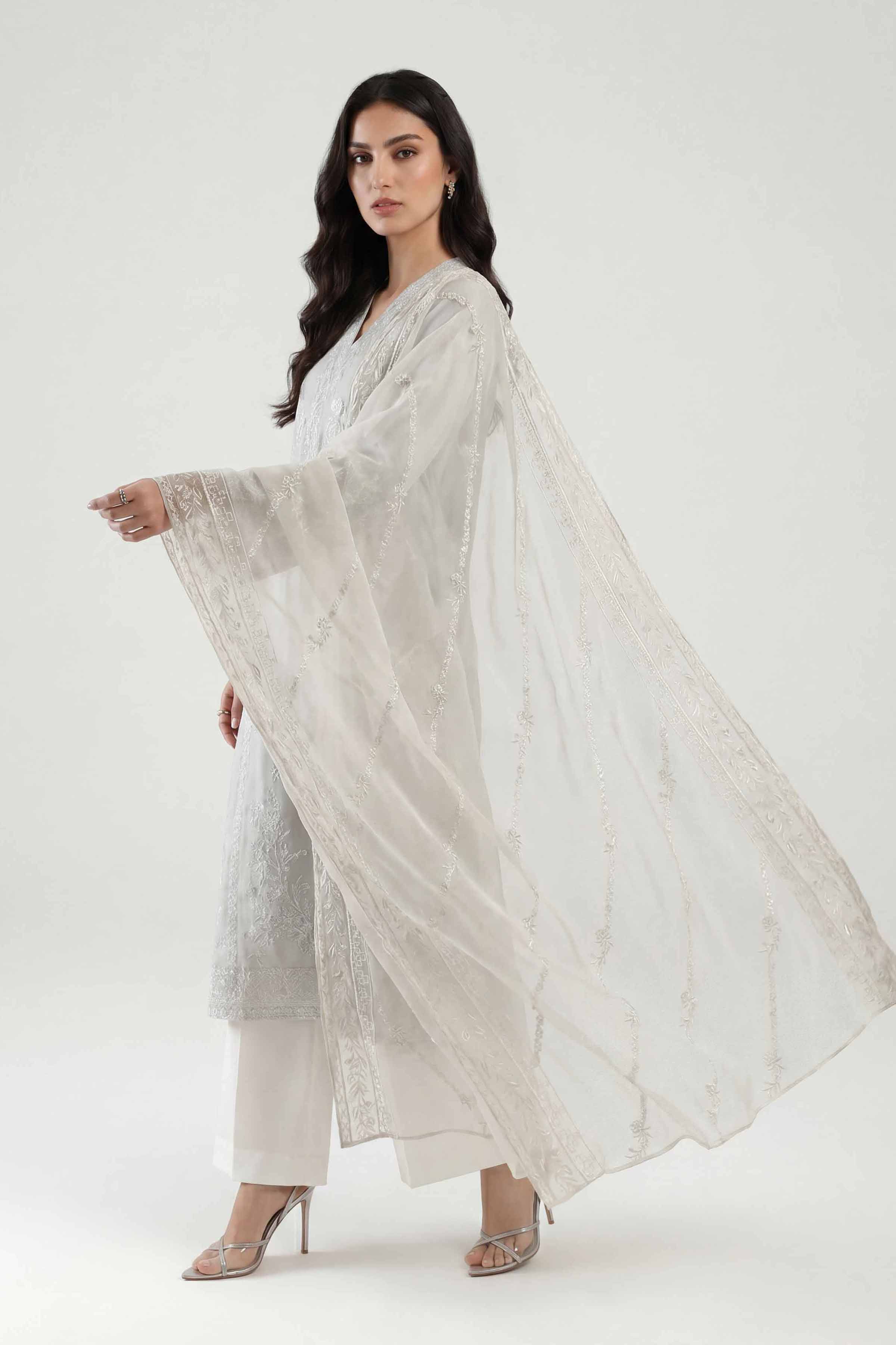 Embroidered Dupatta - KFE26-192
