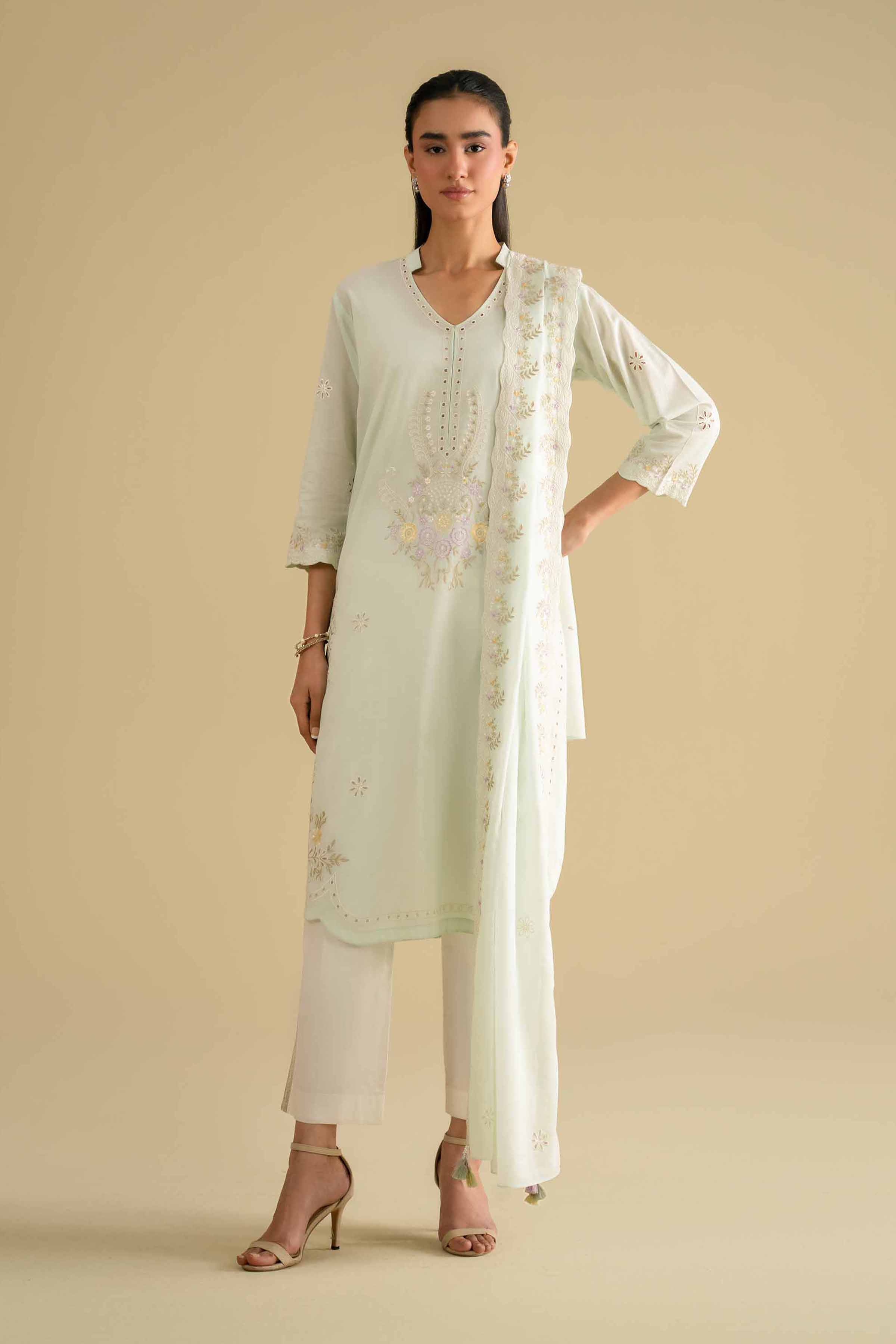 2 Piece - Embroidered Suit - KFE26-230
