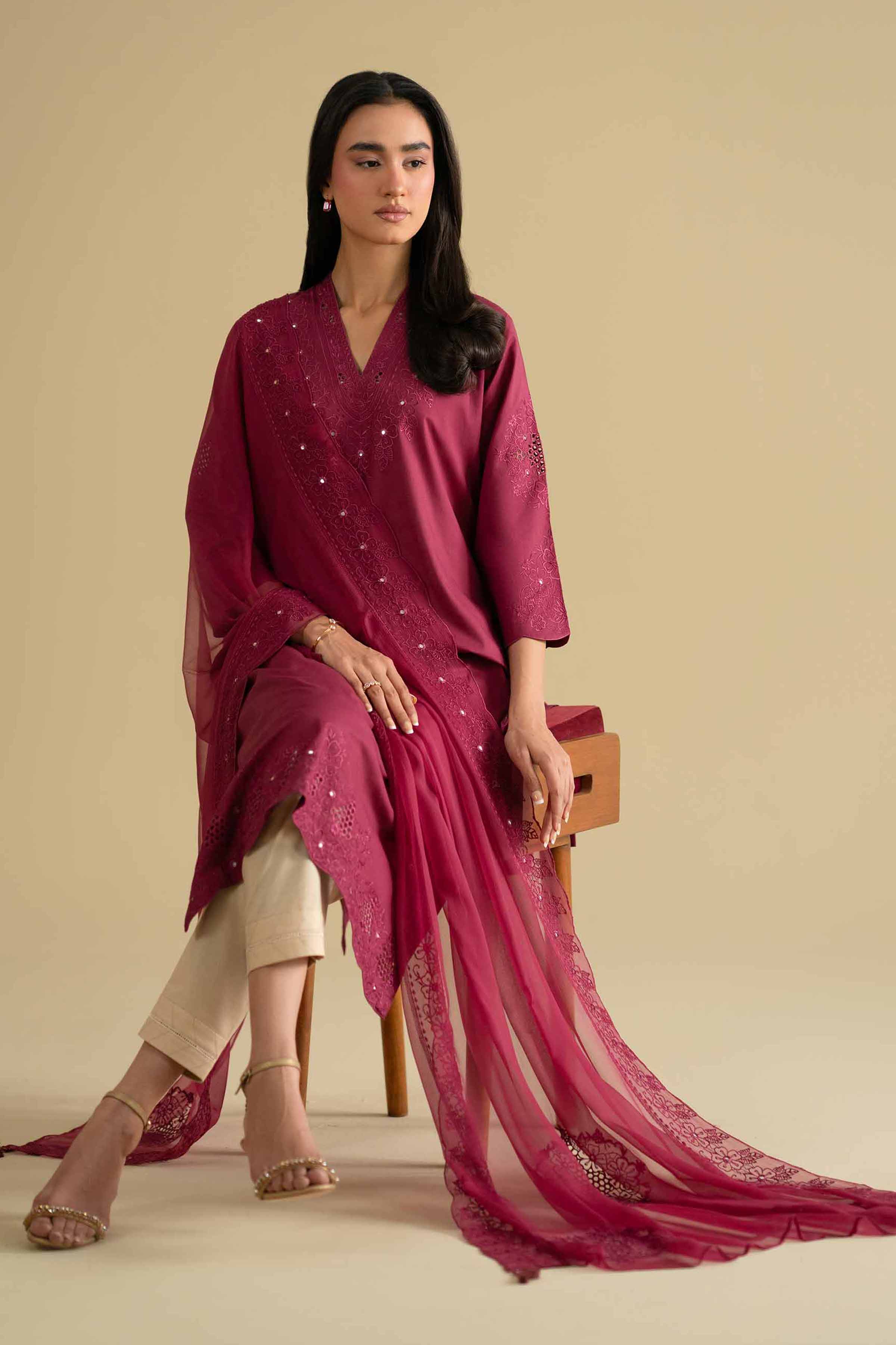 2 Piece - Embroidered Suit - KFE26-24 for Women - Pret Collection | Nishat | Shop Online