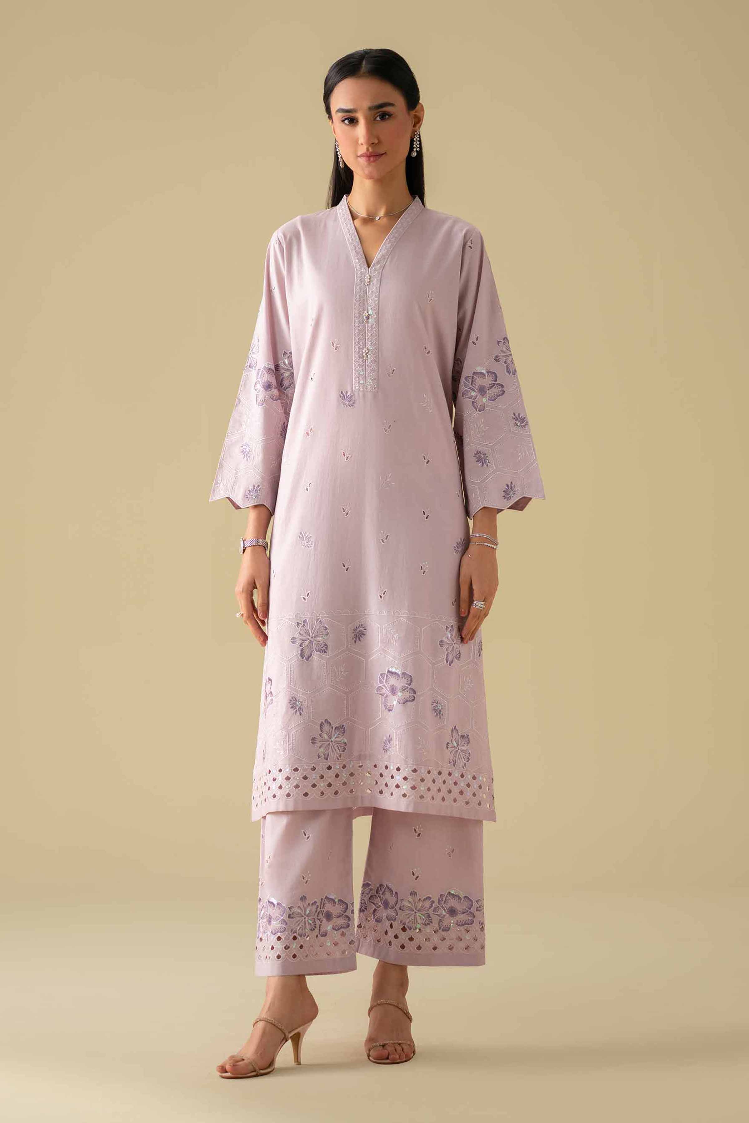 2 Piece - Embroidered Suit - KFE26-34