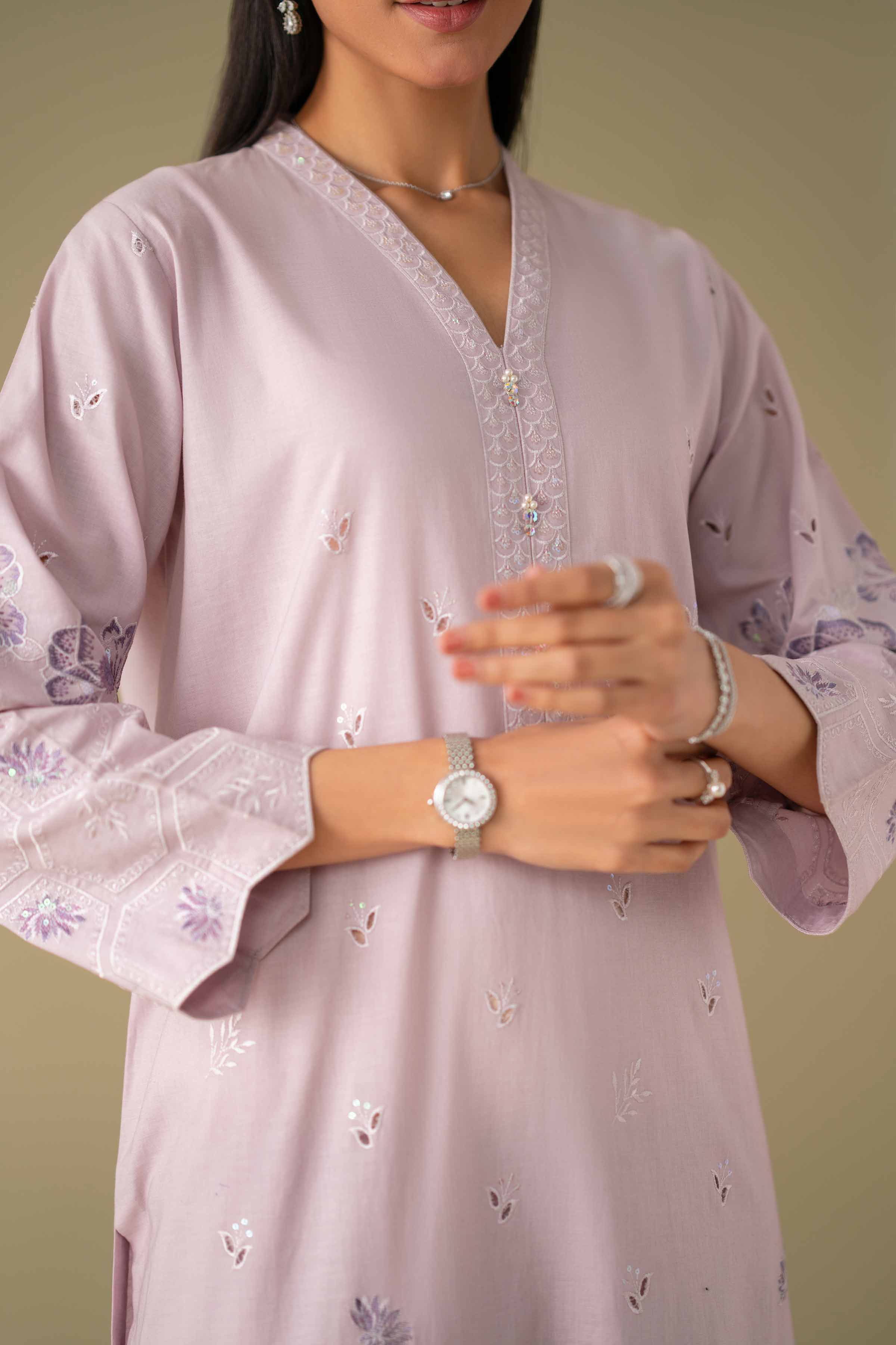 2 Piece - Embroidered Suit - KFE26-34