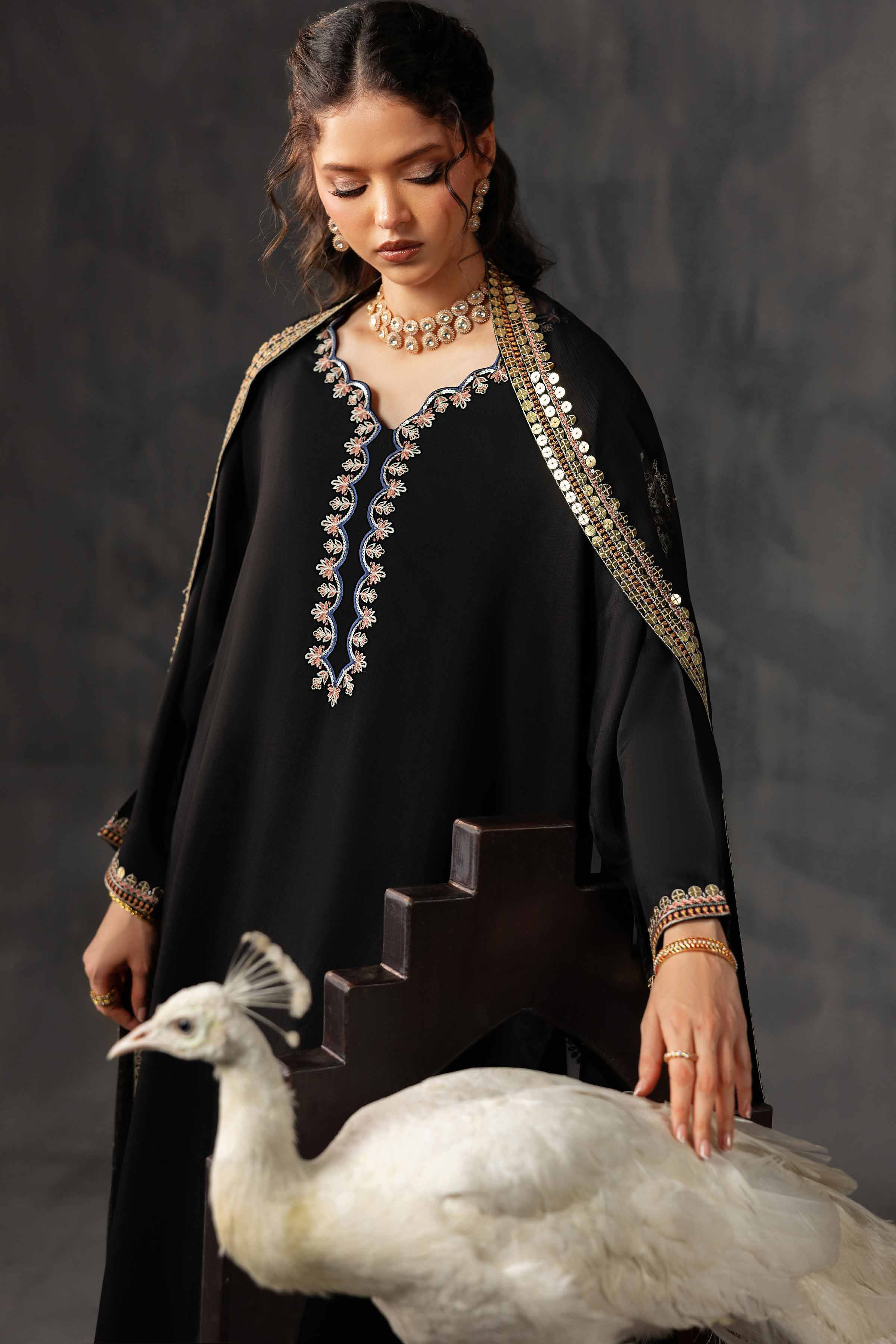 open lace back dress Nishat Linen 3 Piece - Embroidered Suit main image 1