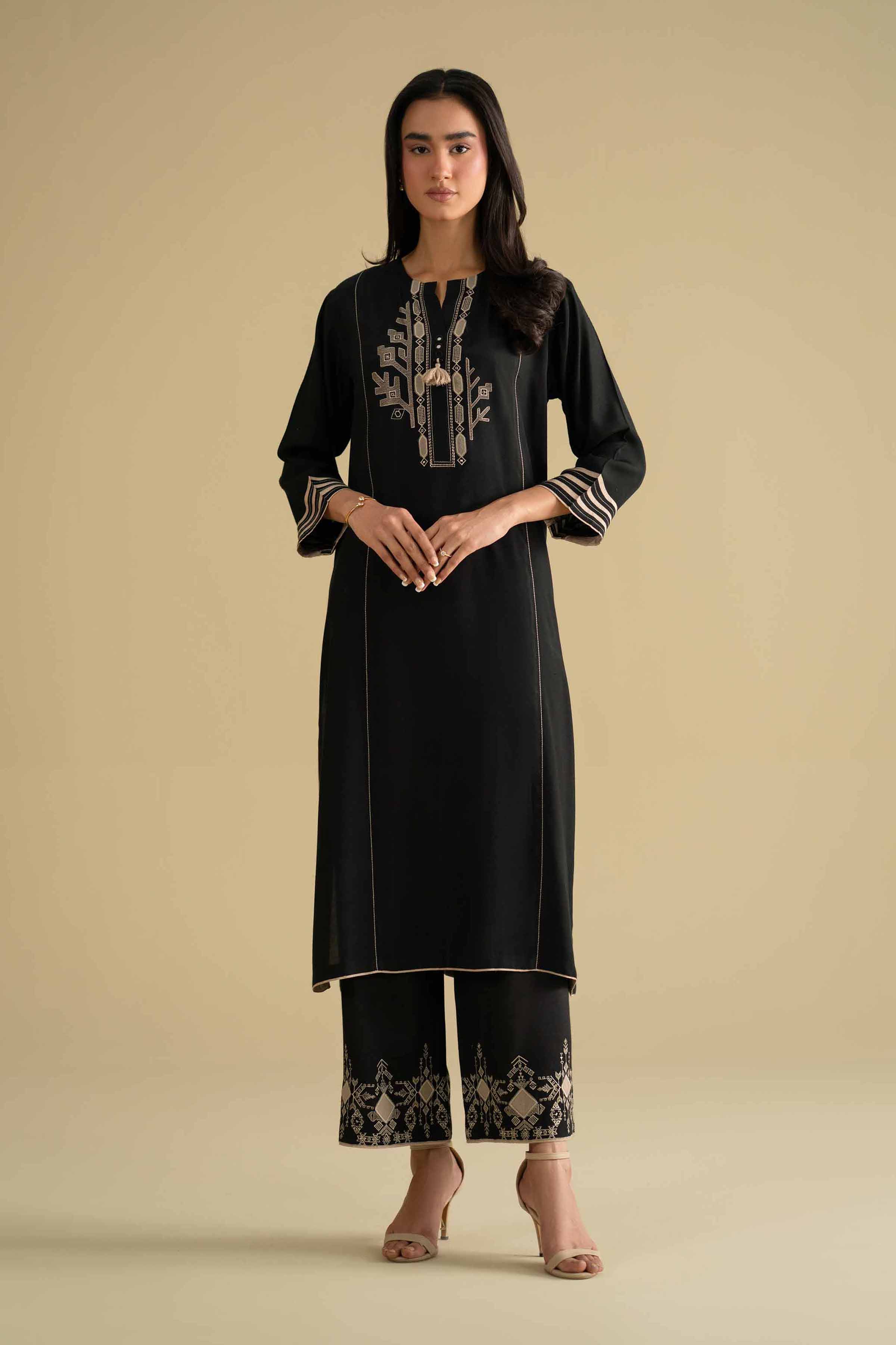 2 Piece - Embroidered Suit - KFE26-37