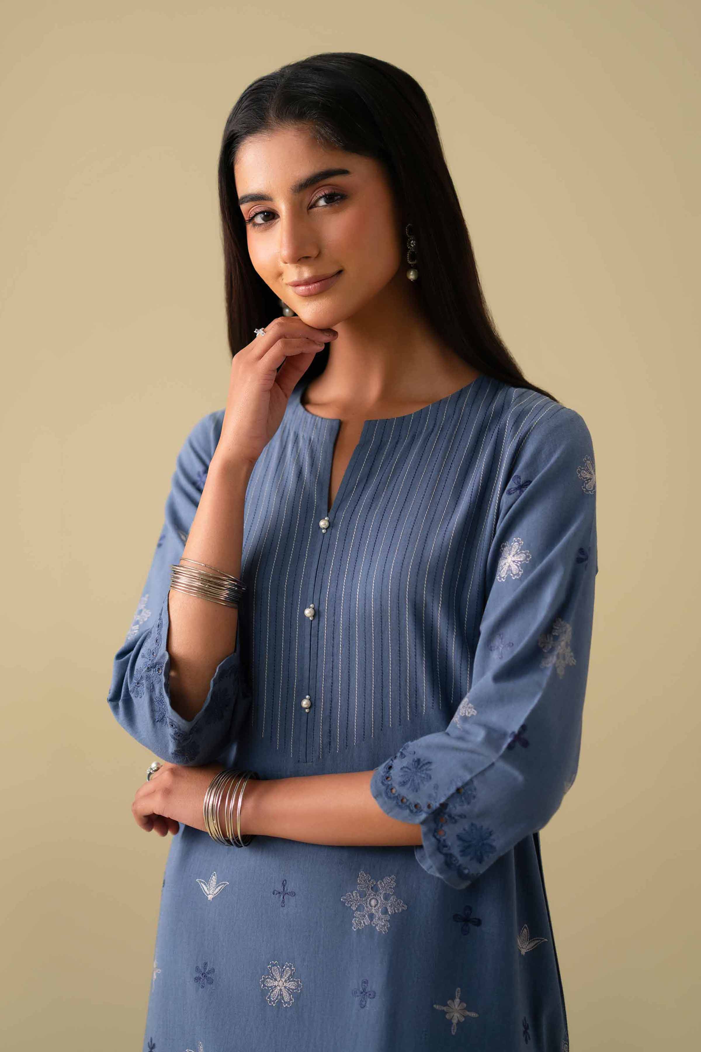 2 Piece - Embroidered Suit - KFE26-42 for Women - Pret Collection | Nishat | Shop Online