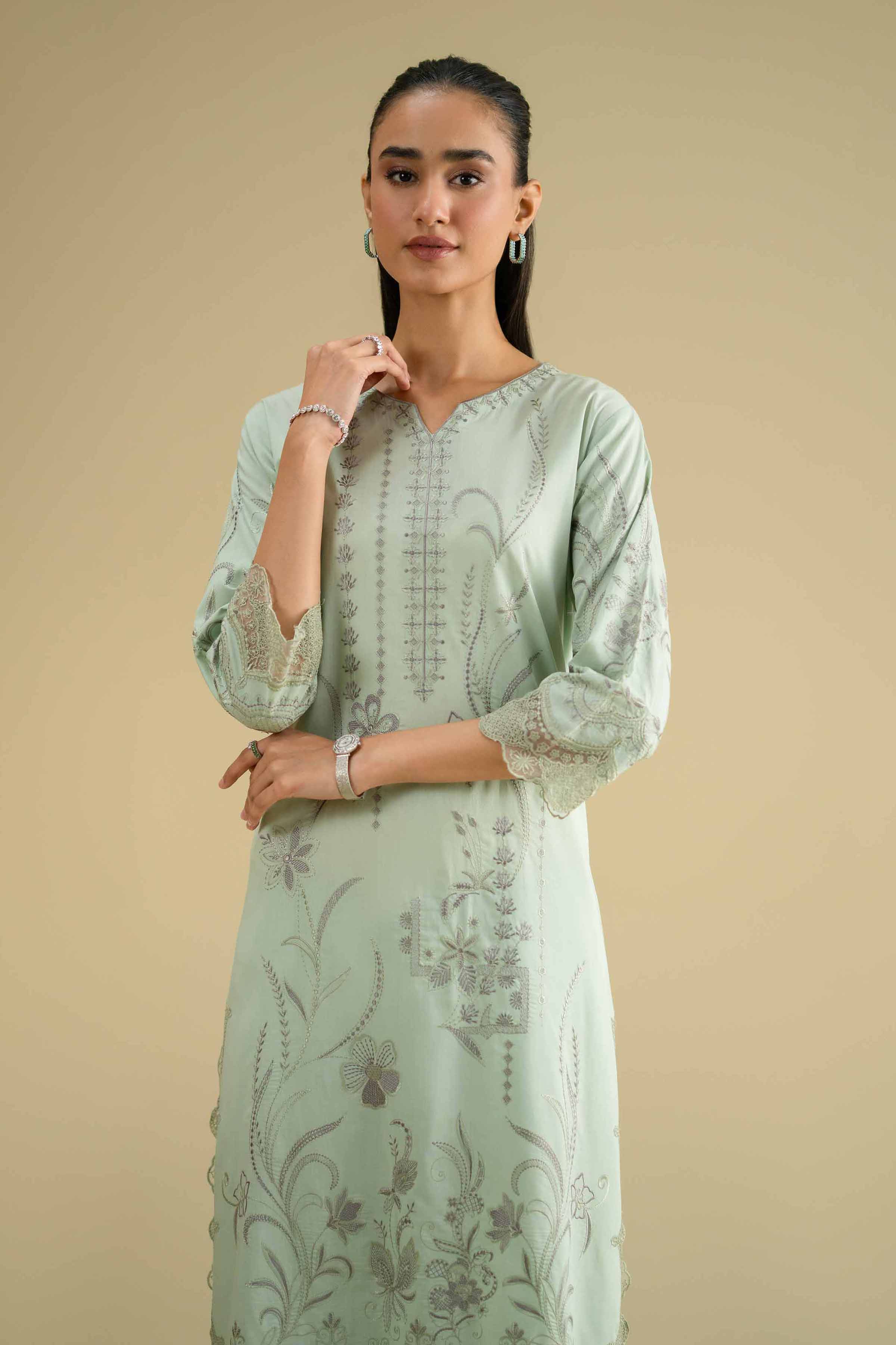2 Piece - Embroidered Suit - KFE26-47 for Women - Pret Collection | Nishat | Shop Online