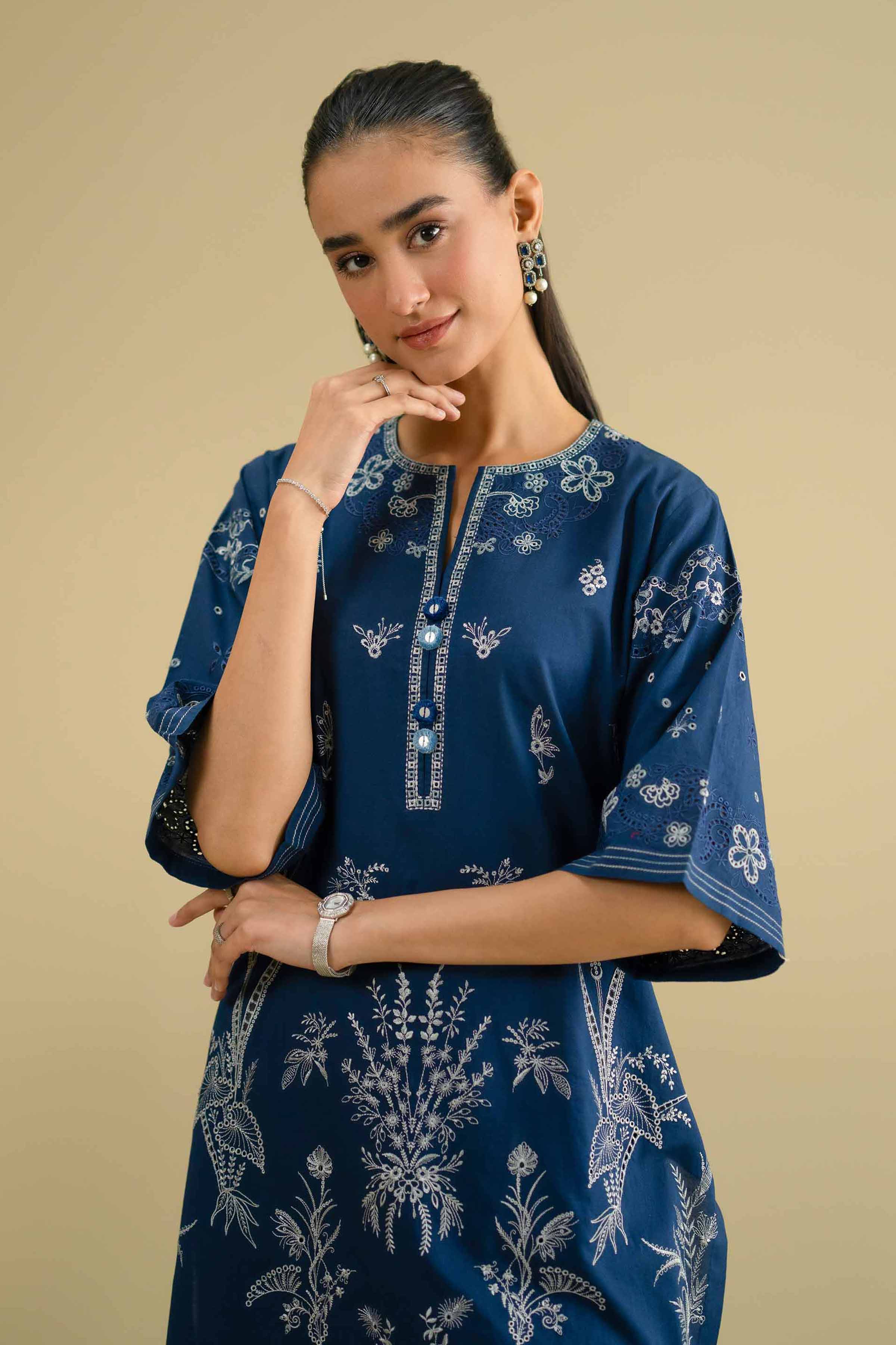 2 Piece - Embroidered Suit - KFE26-54 for Women - Pret Collection | Nishat | Shop Online