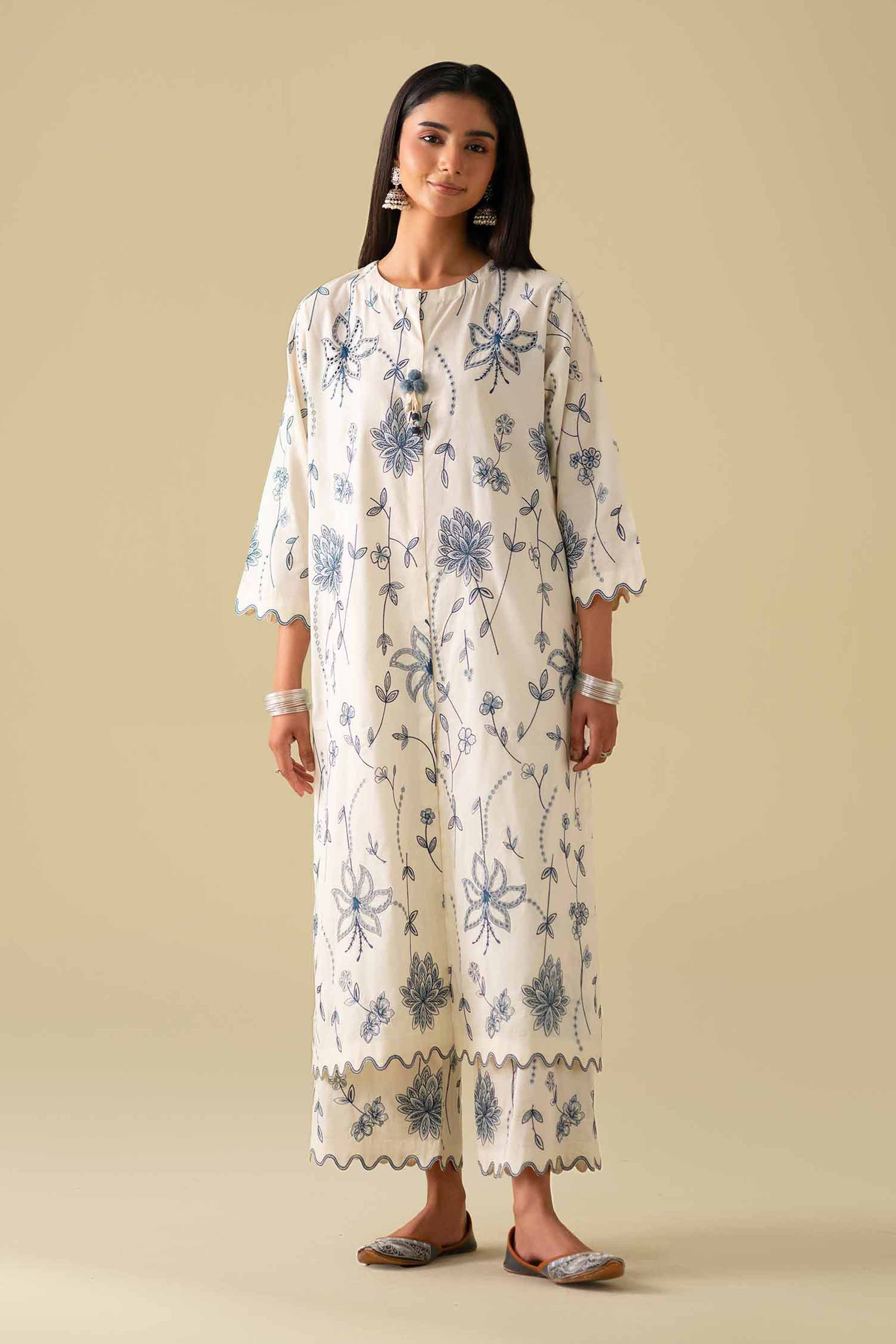 2 Piece - Embroidered Suit - KFE26-66