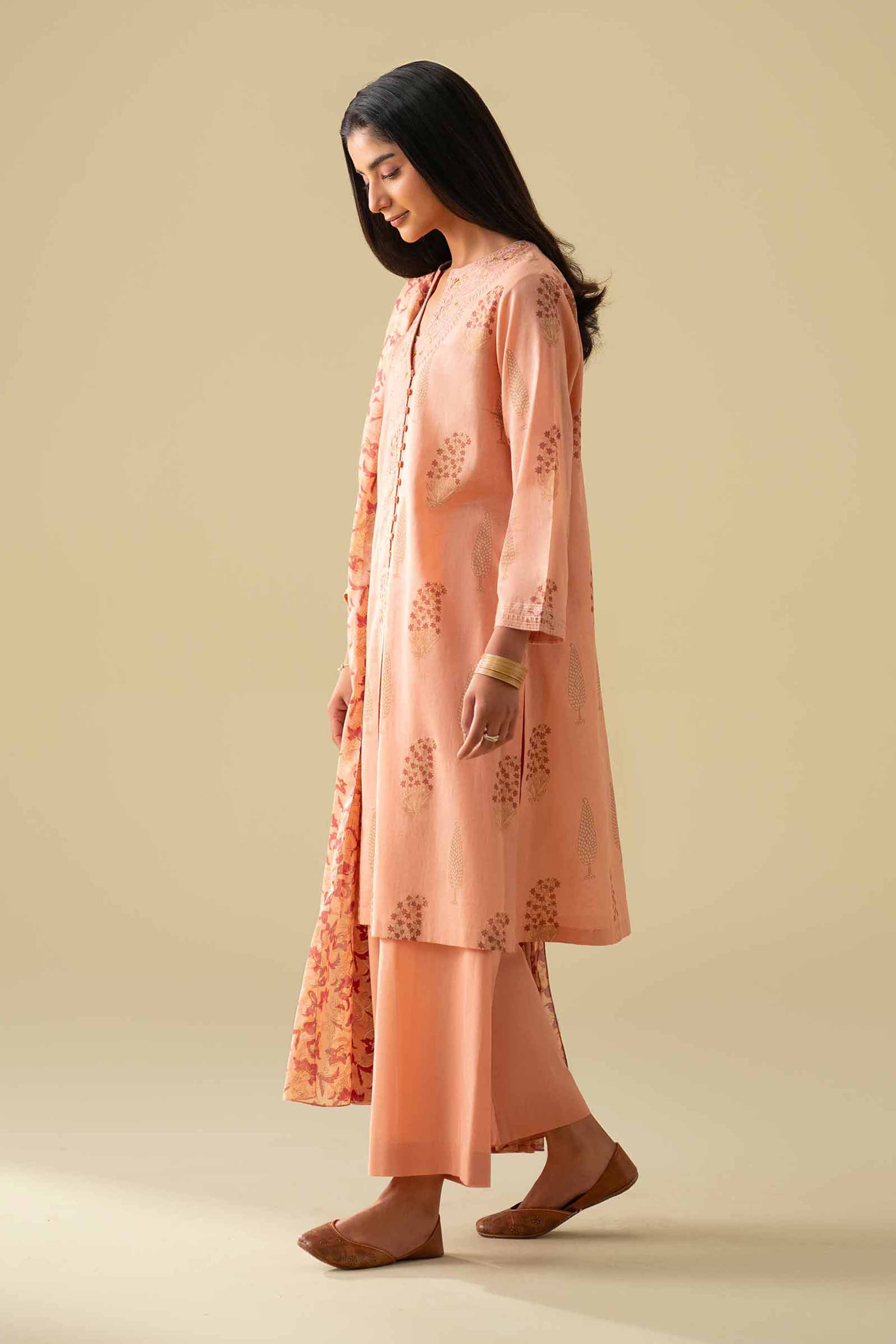 3 Piece - Printed Embroidered Suit - KFE26-77 for Women - Pret Collection | Nishat | Shop Online
