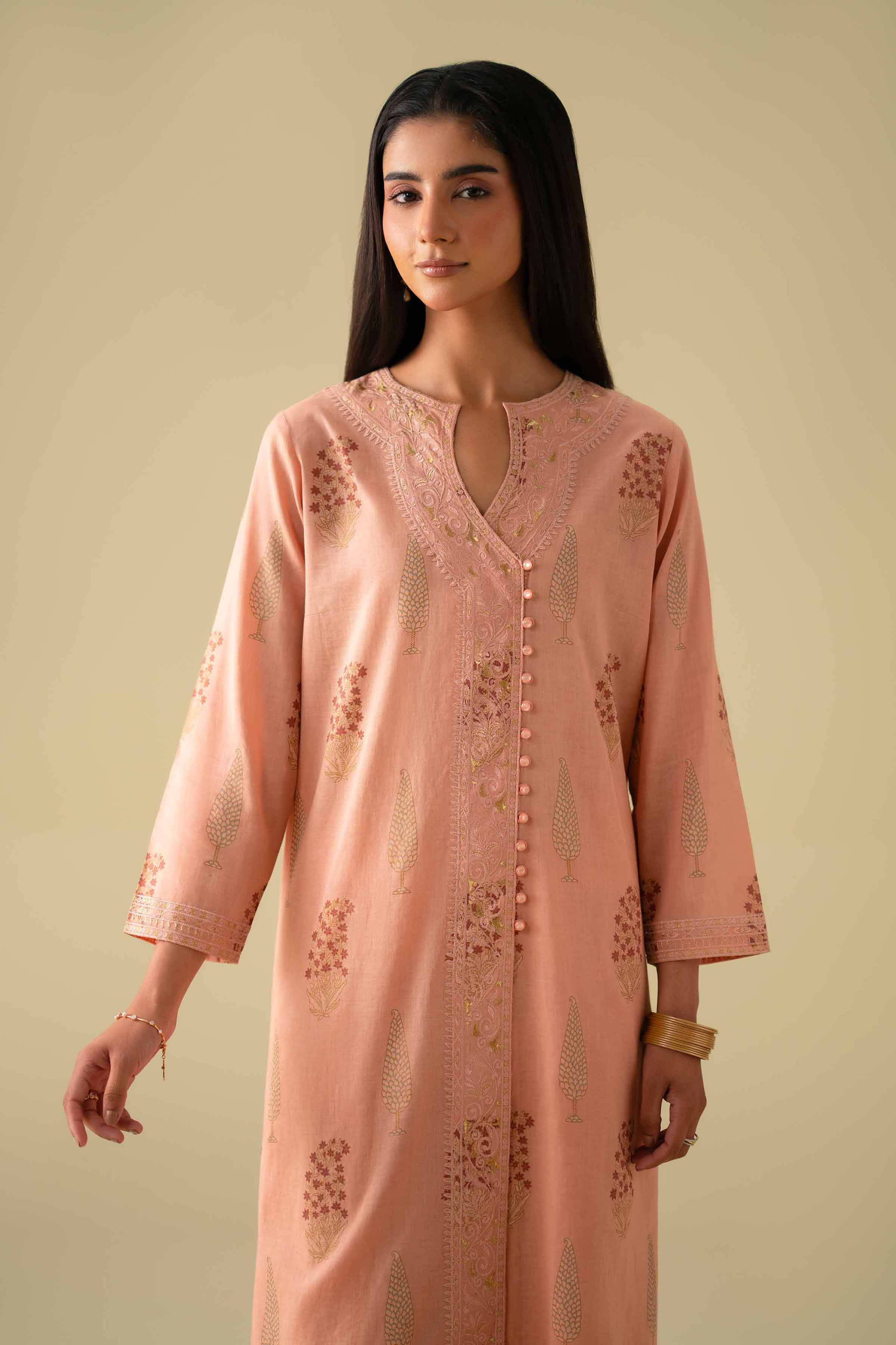 3 Piece - Printed Embroidered Suit - KFE26-77 for Women - Pret Collection | Nishat | Shop Online
