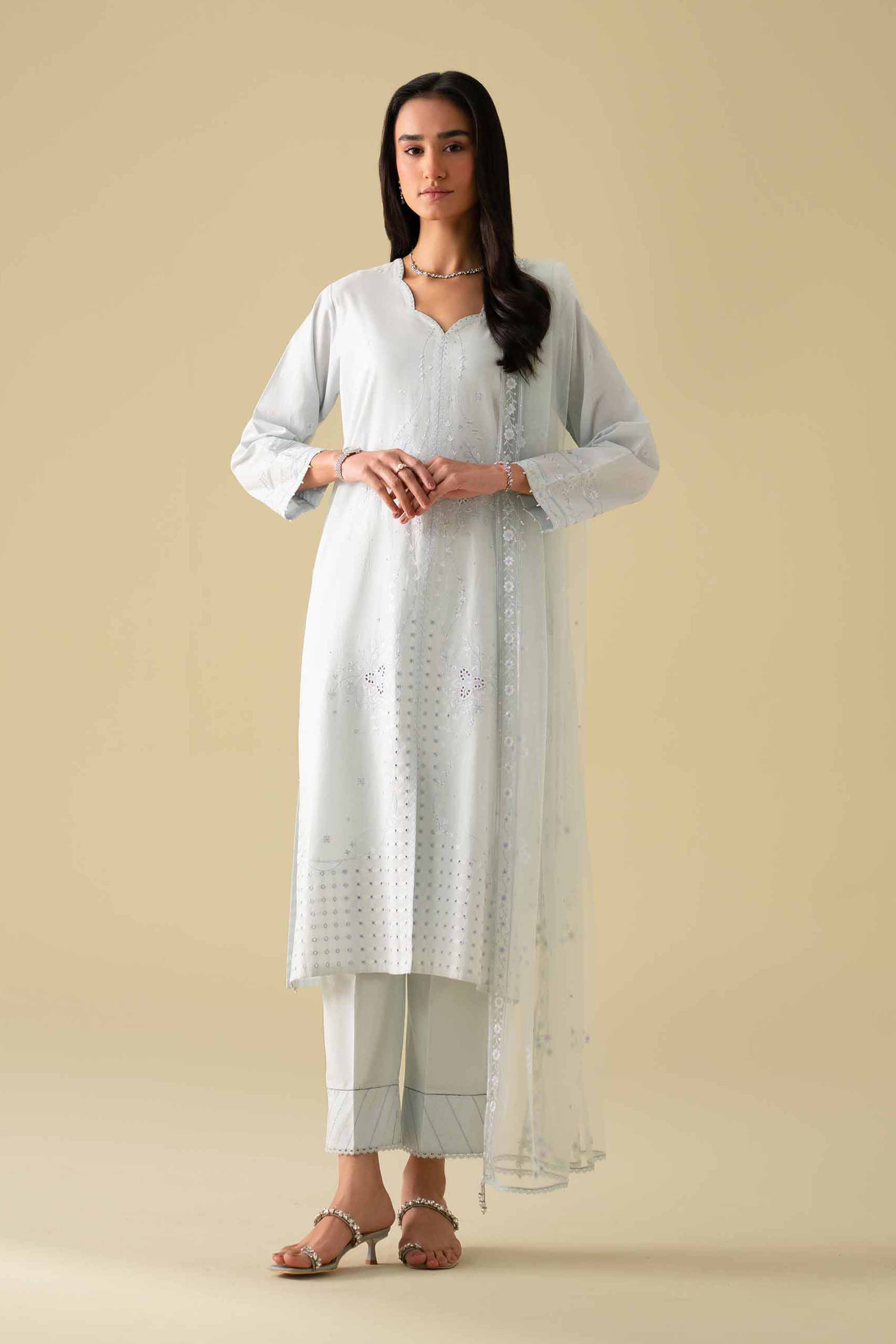 3 Piece - Embroidered Suit - KFE26-79 for Women - Pret Collection | Nishat | Shop Online