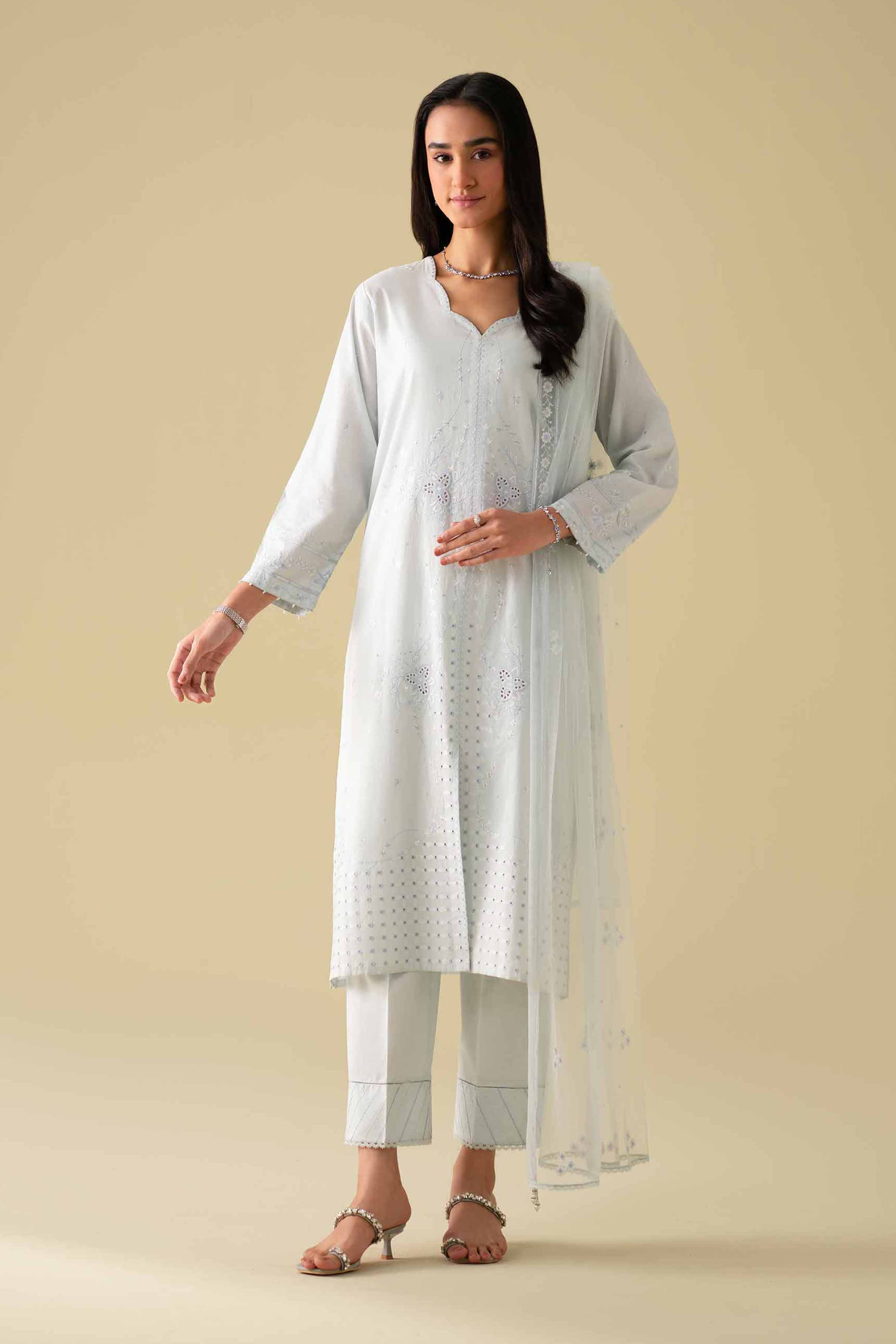 3 Piece - Embroidered Suit - KFE26-79 for Women - Pret Collection | Nishat | Shop Online