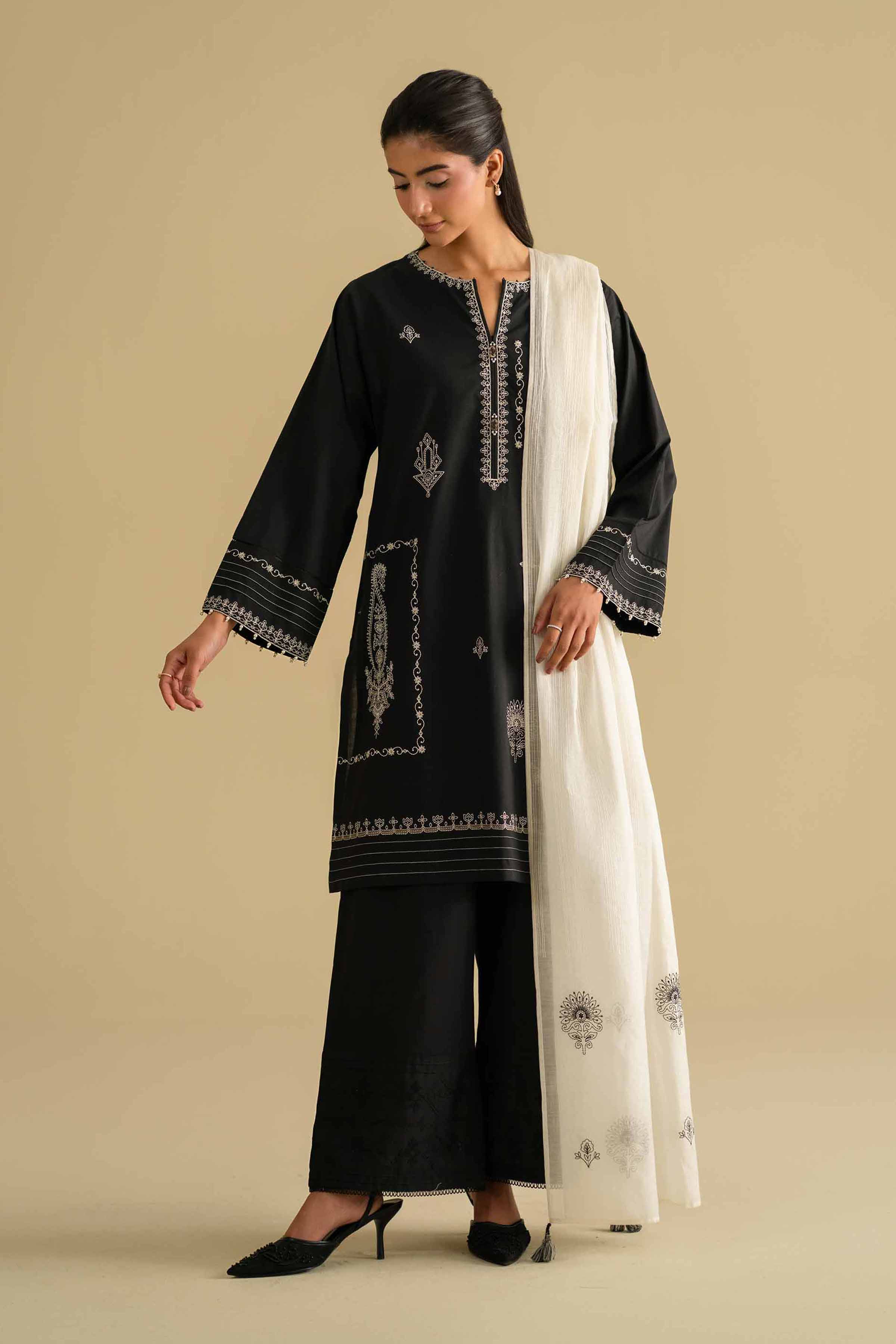 3 Piece - Embroidered Suit - KFE26-84 for Women - Pret Collection | Nishat | Shop Online