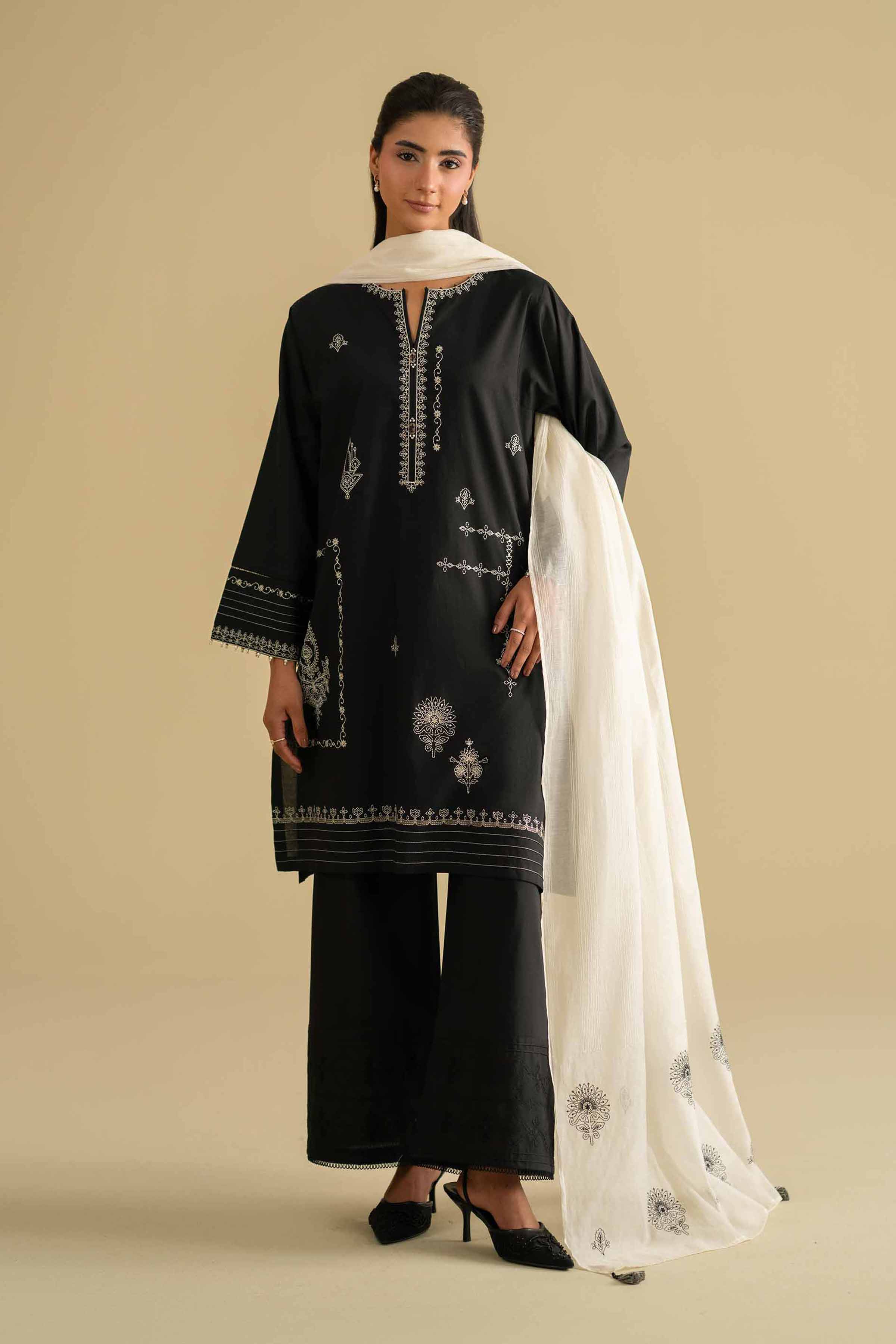 3 Piece - Embroidered Suit - KFE26-84 for Women - Pret Collection | Nishat | Shop Online
