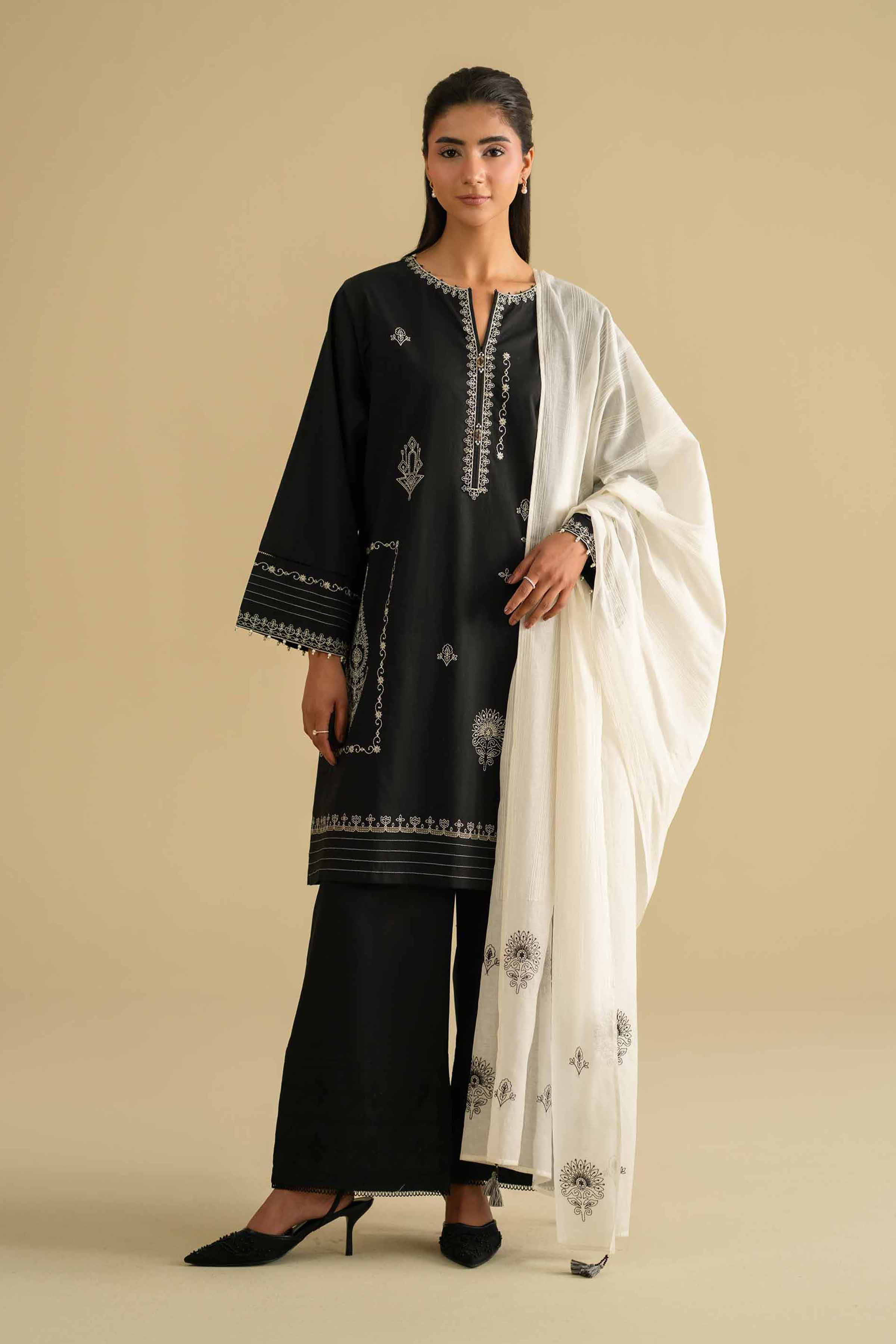3 Piece - Embroidered Suit - KFE26-84 for Women - Pret Collection | Nishat | Shop Online
