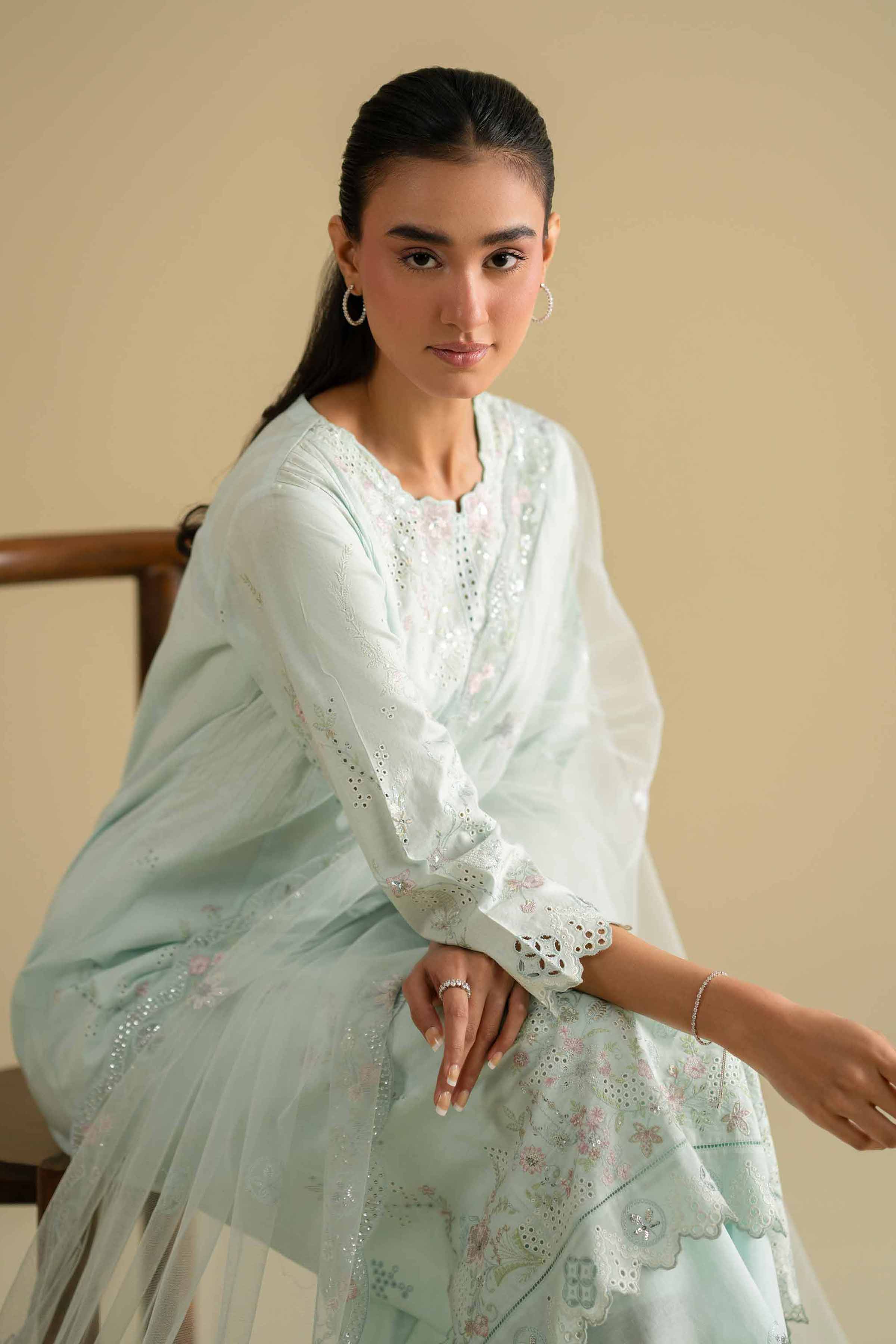 3 Piece - Embroidered Suit - KFE26-91 for Women - Pret Collection | Nishat | Shop Online