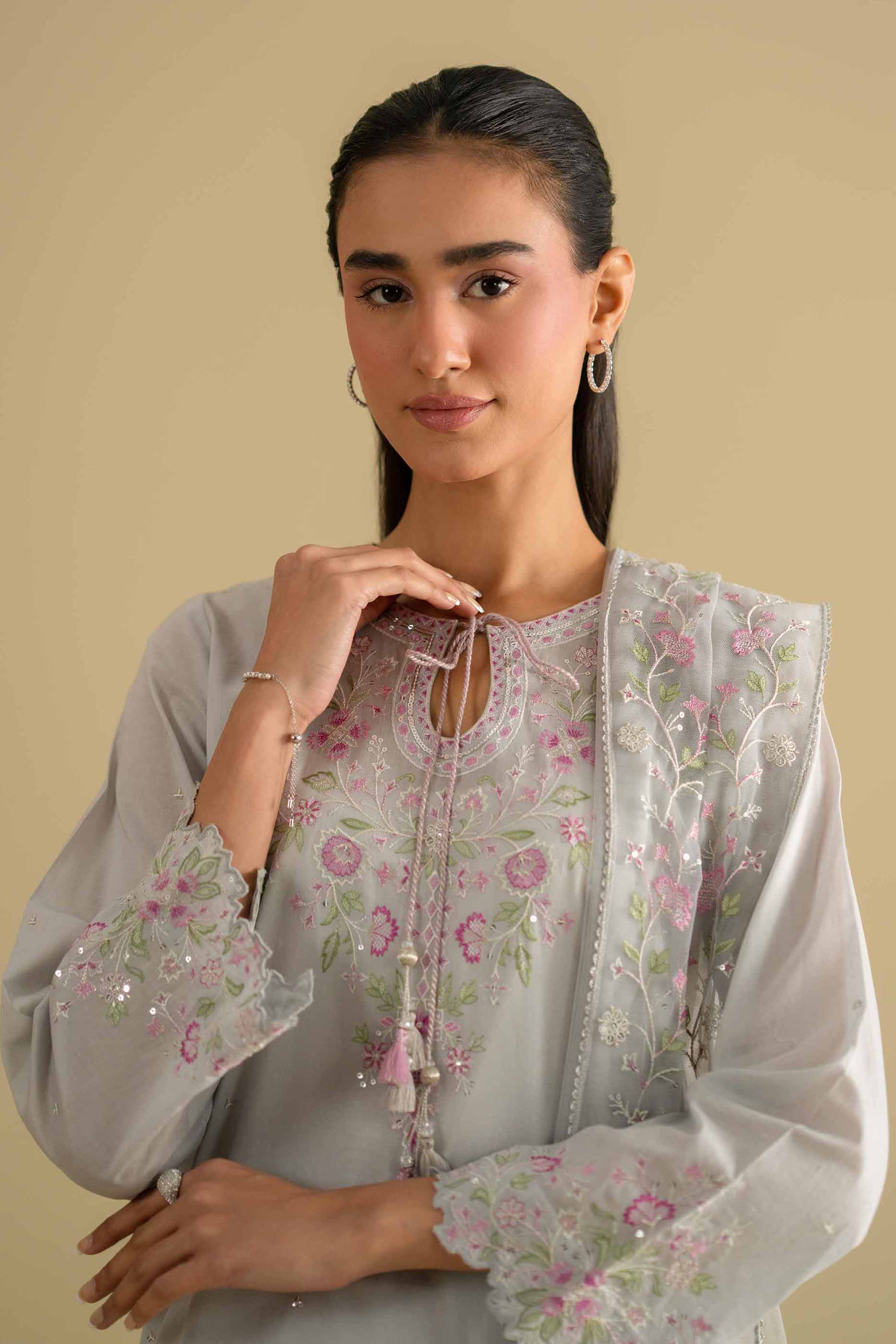 3 Piece - Embroidered Suit - KFE26-95 for Women - Pret Collection | Nishat | Shop Online