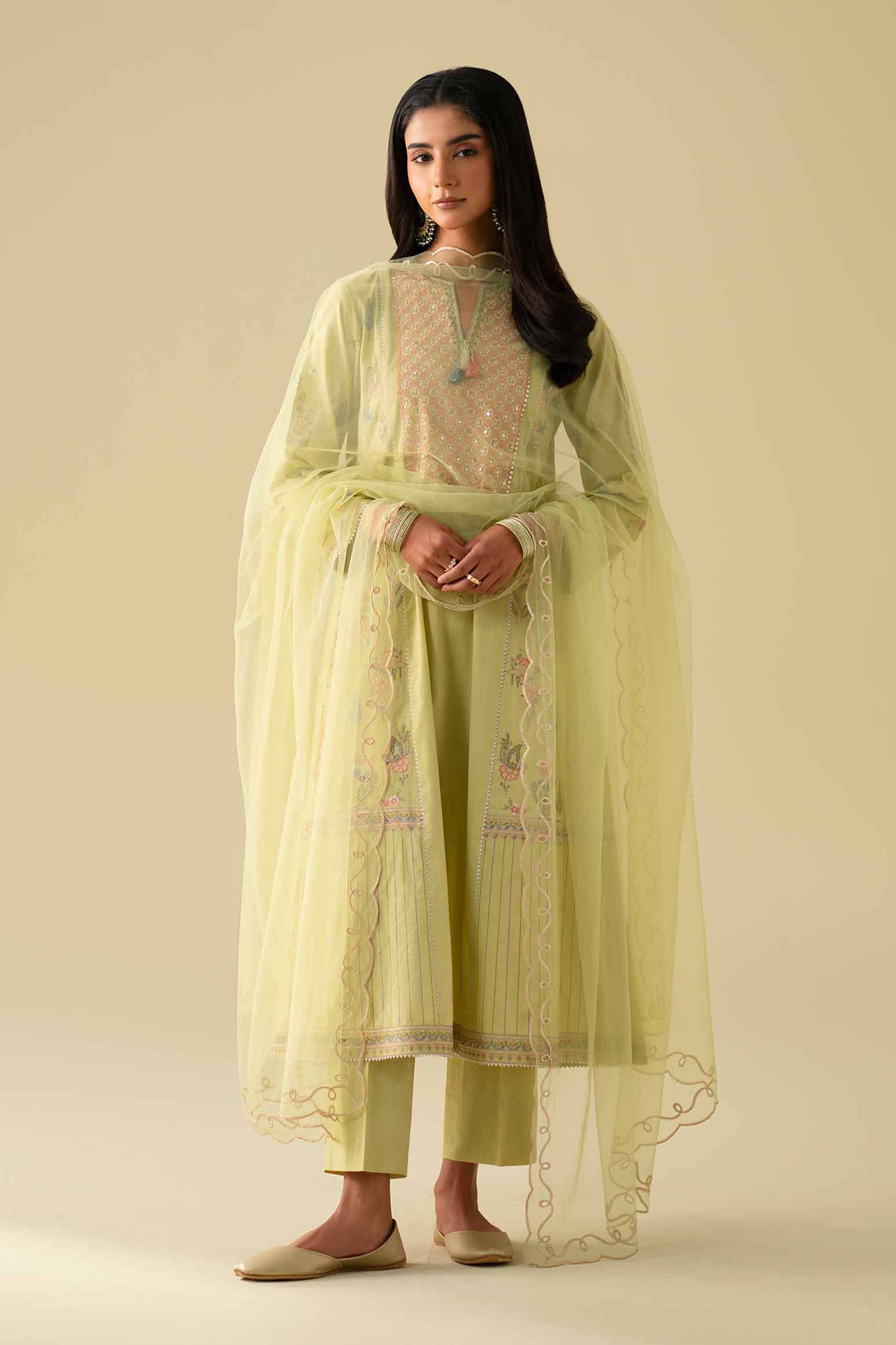 3 Piece - Embroidered Suit - KFE26-98