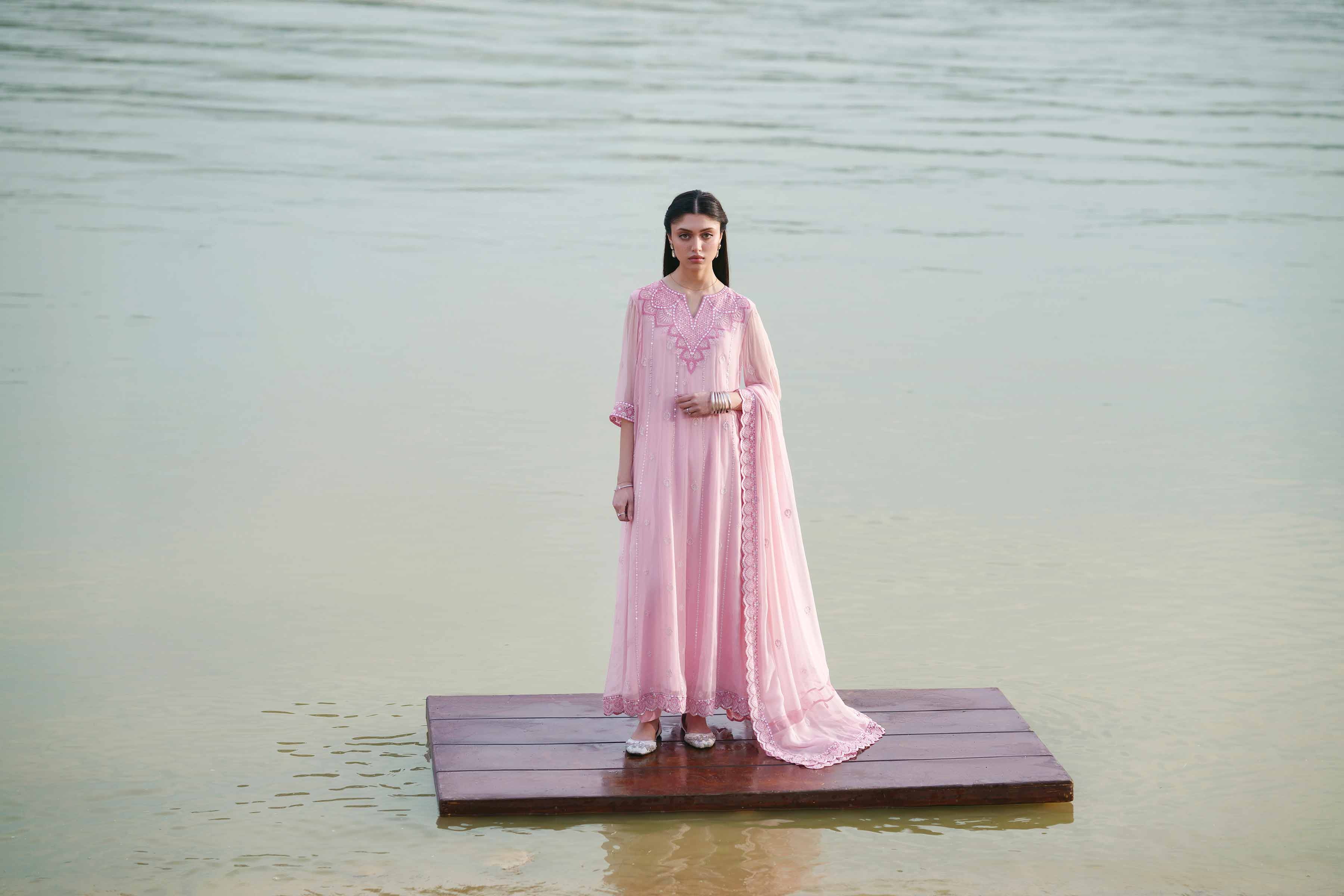 3 Piece - Embroidered Suit - KFE26-99 for Women - Pret Collection | Nishat | Shop Online