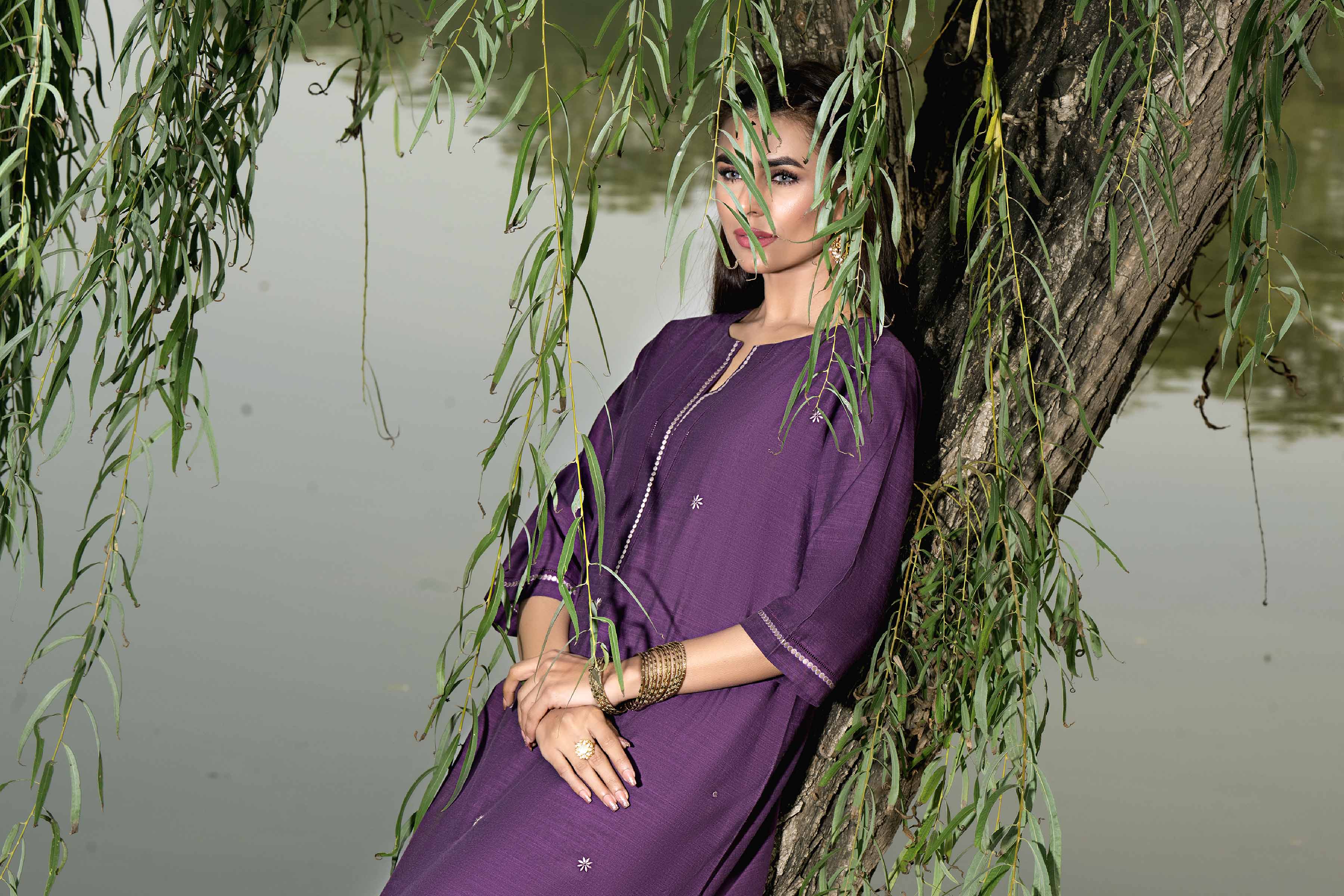 2 Piece - Embroidered Suit - KFS24-05