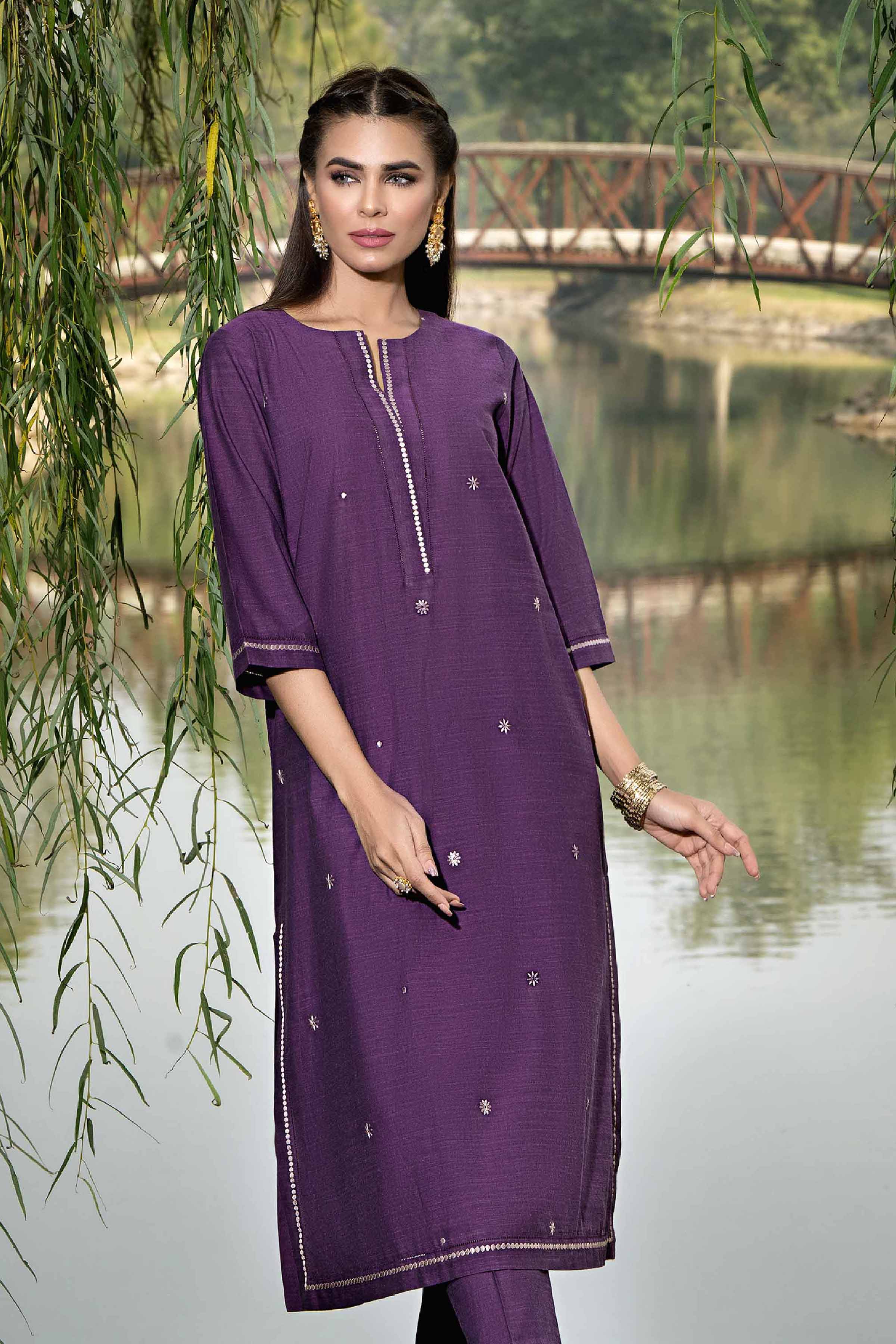 2 Piece - Embroidered Suit - KFS24-05