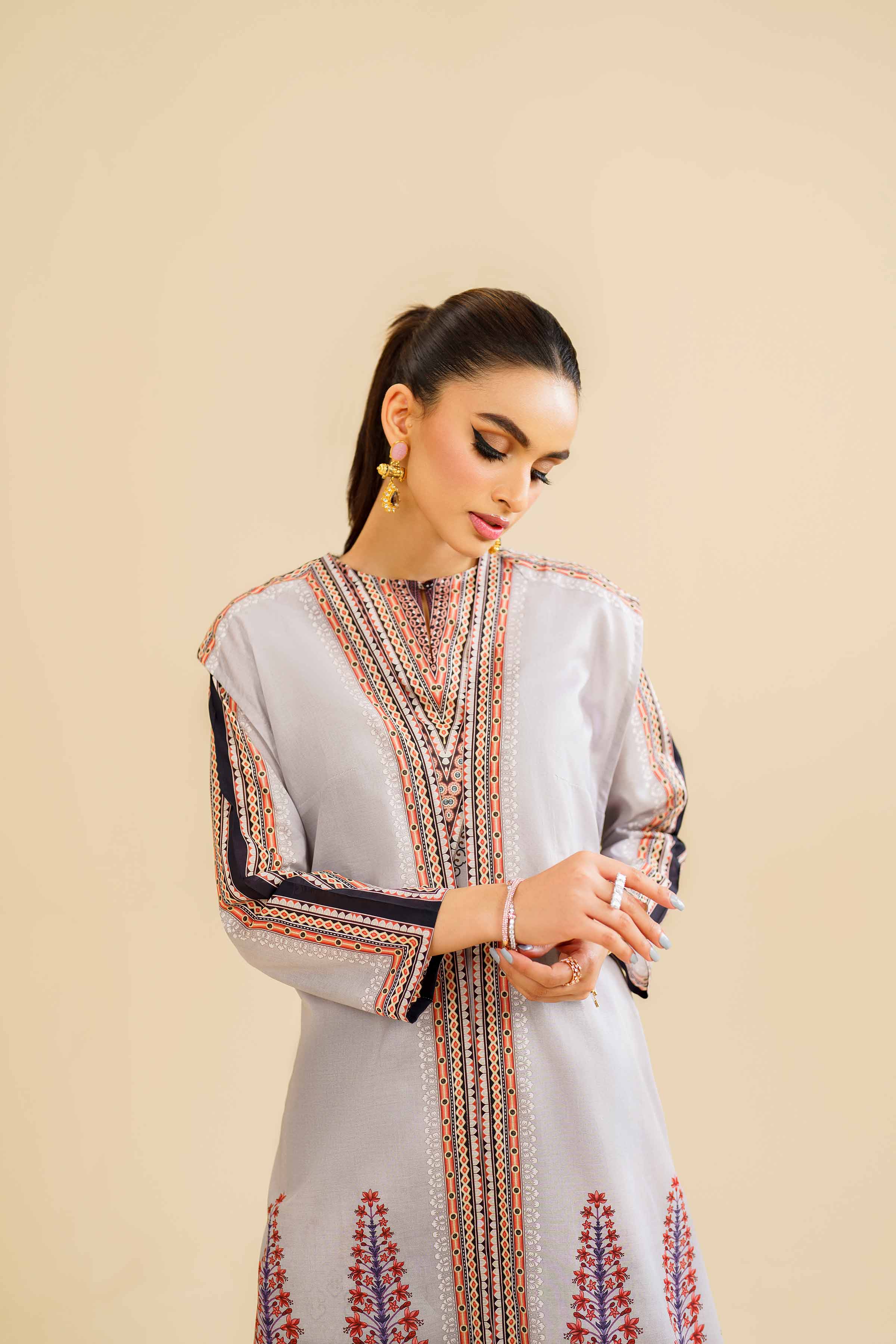 3 Piece - Printed Suit - KFS24-76