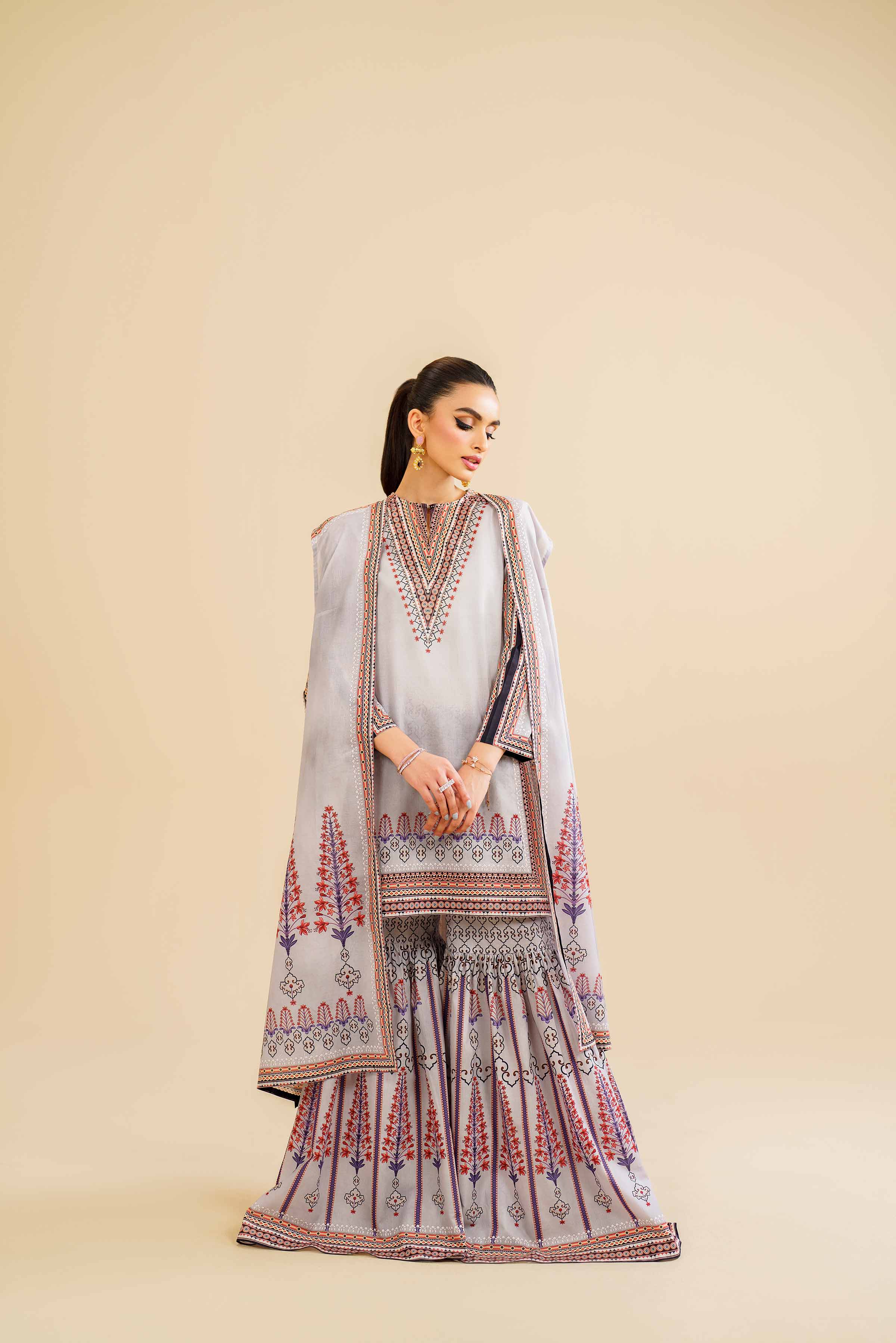 3 Piece - Printed Suit - KFS24-76
