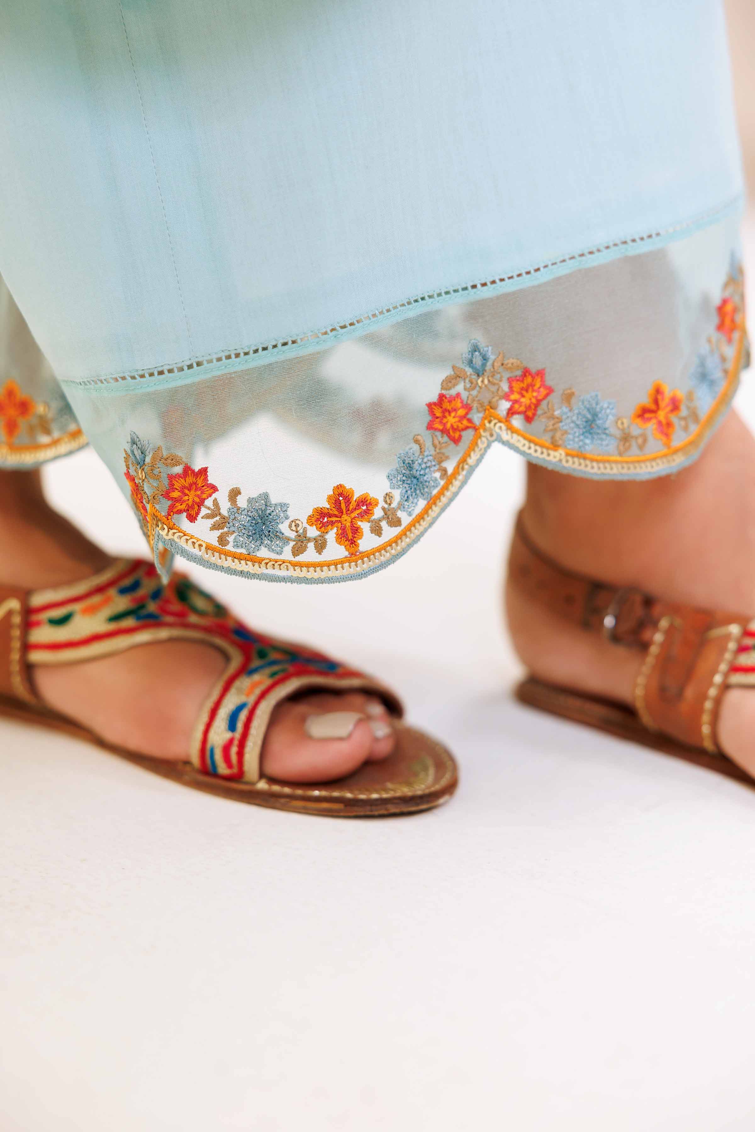 3 Piece - Embroidered Suit - KFS24-80