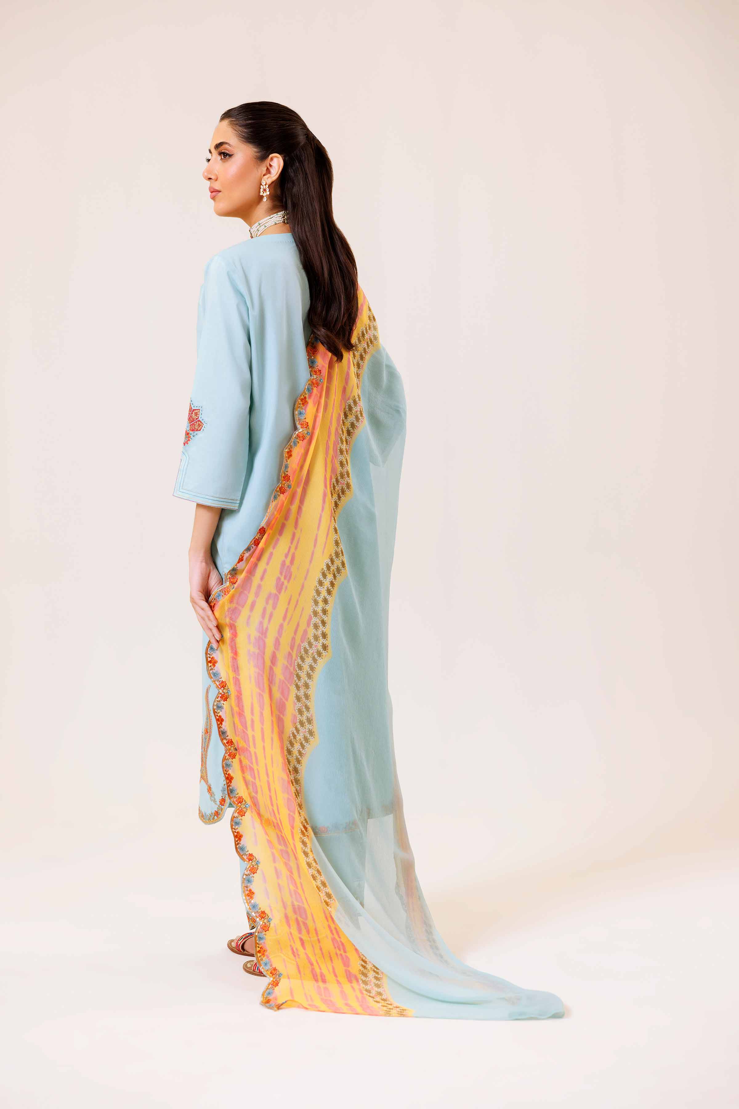 3 Piece - Embroidered Suit - KFS24-80