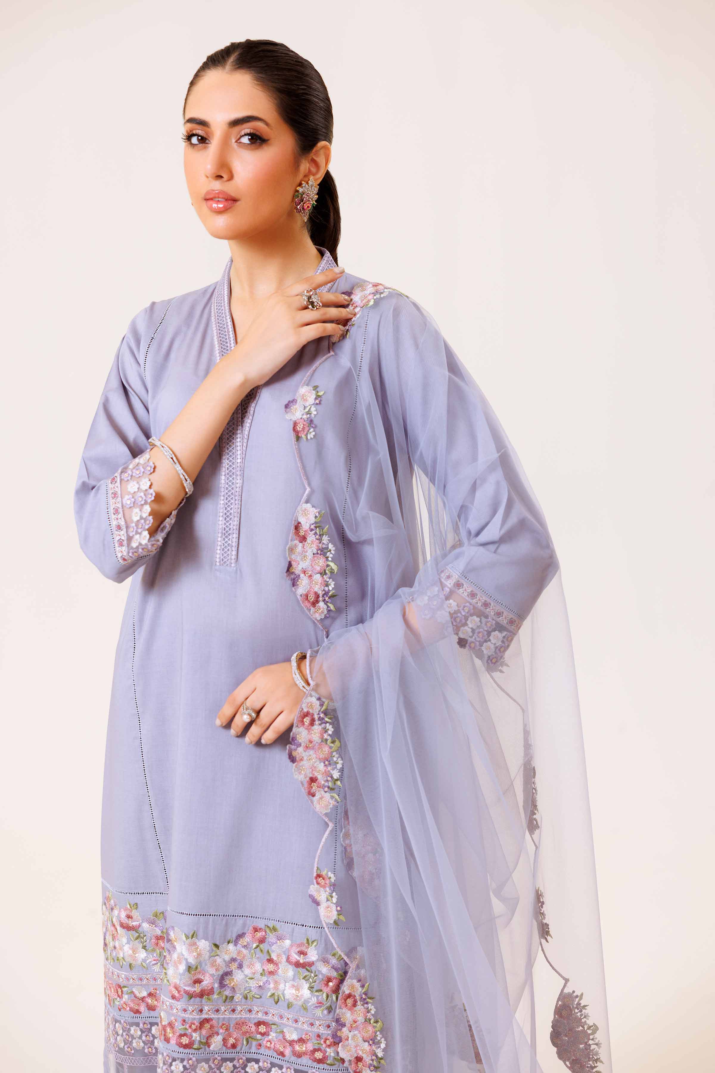 3 Piece - Embroidered Suit - KFS24-88