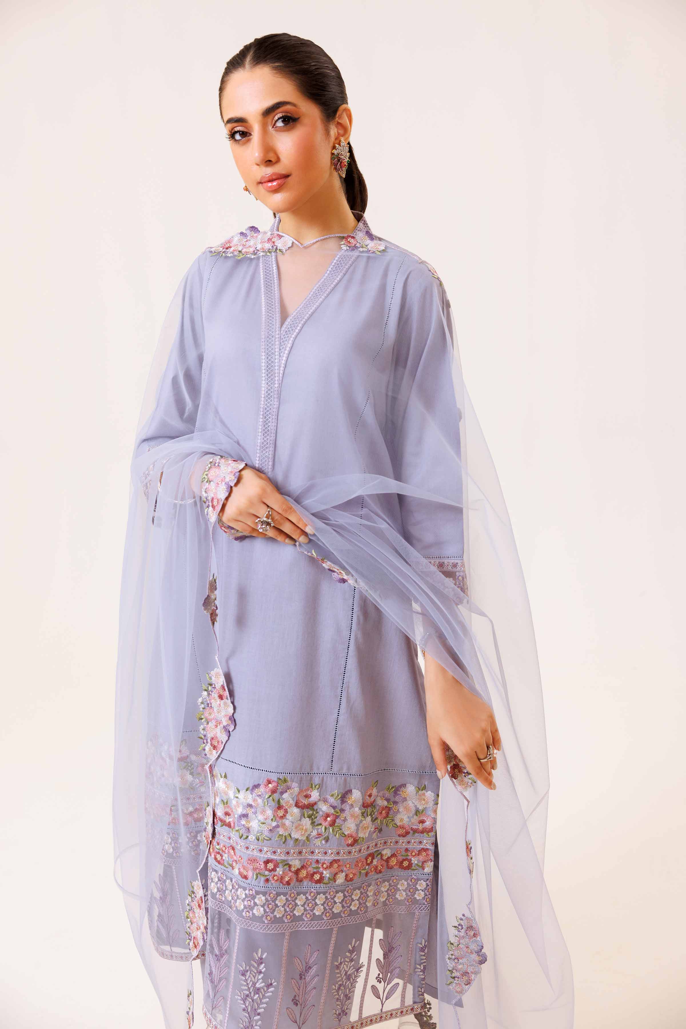 3 Piece - Embroidered Suit - KFS24-88