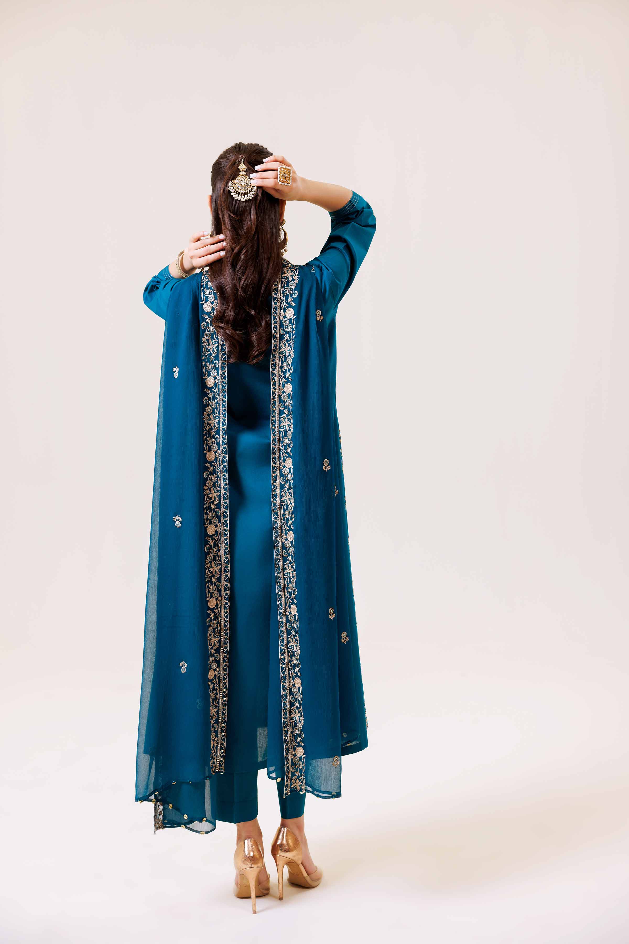 3 Piece - Embroidered Suit - KFS24-89