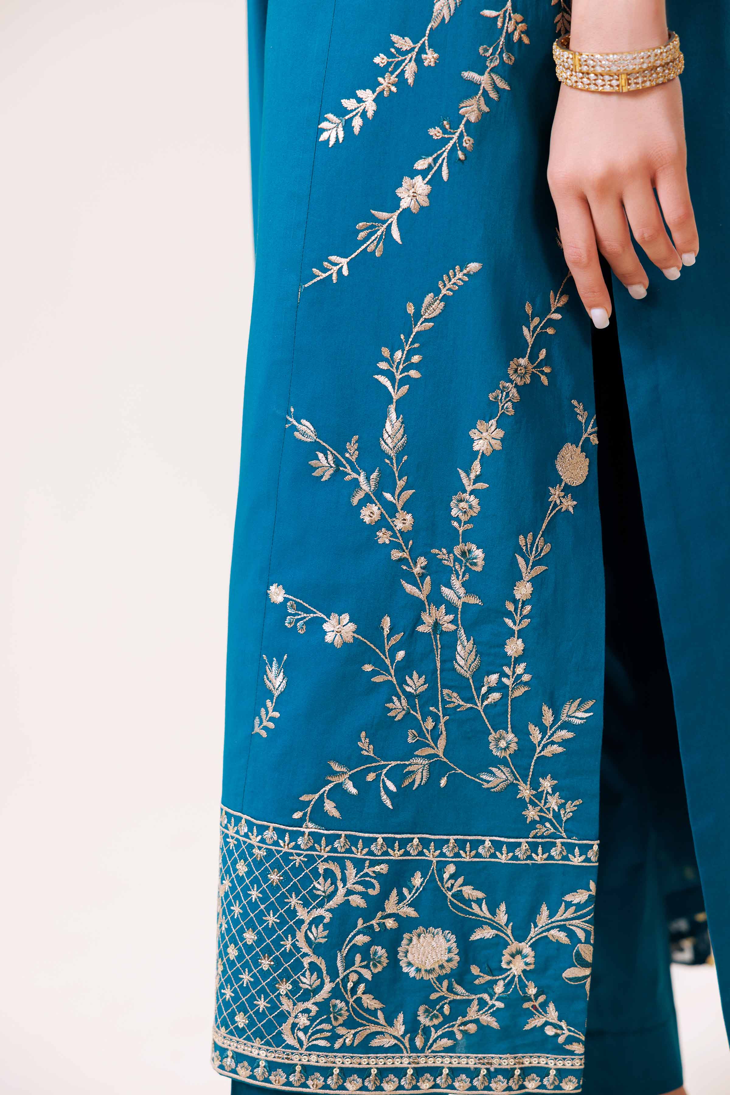 3 Piece - Embroidered Suit - KFS24-89