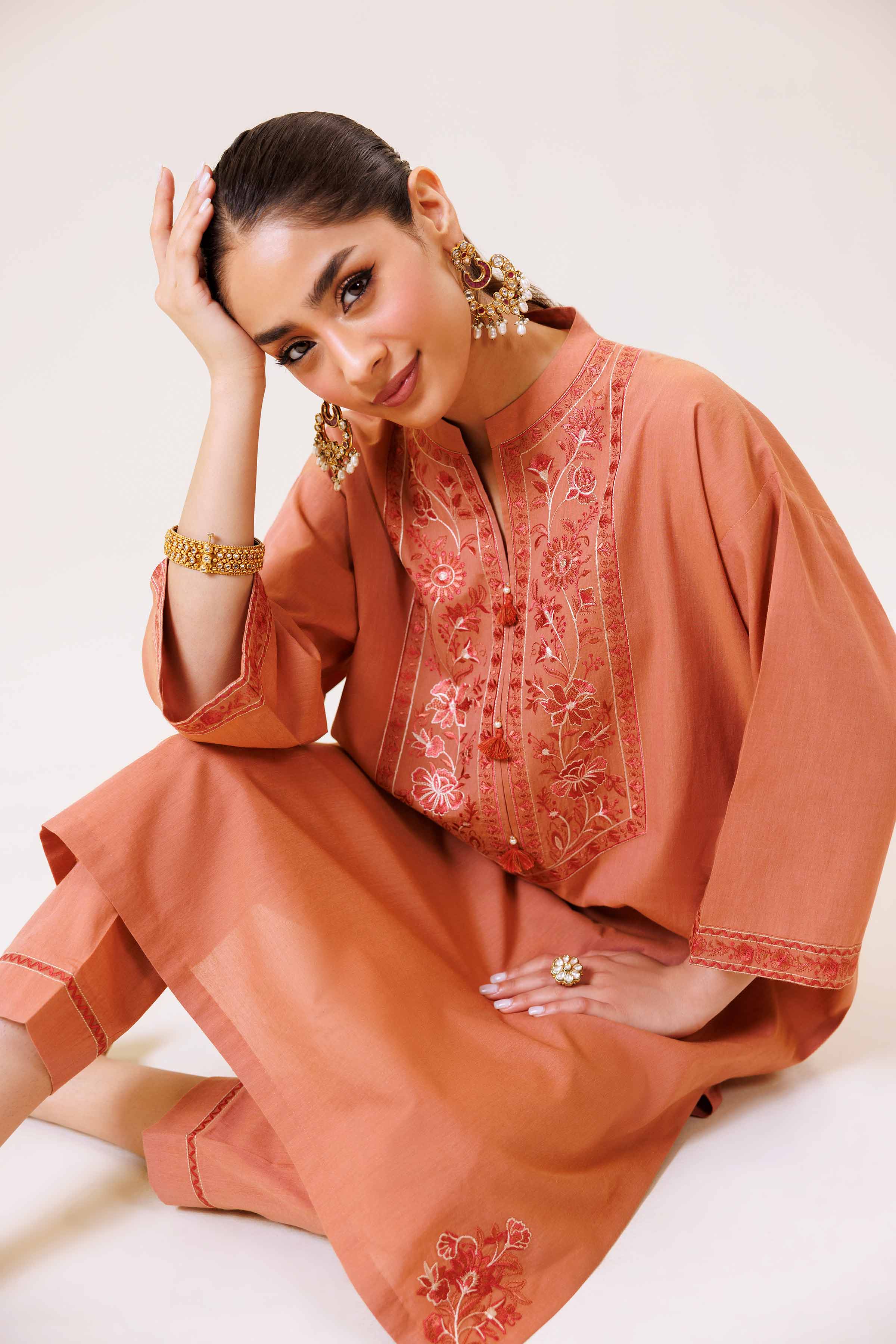 2 Piece - Embroidered Suit - KFS24-93