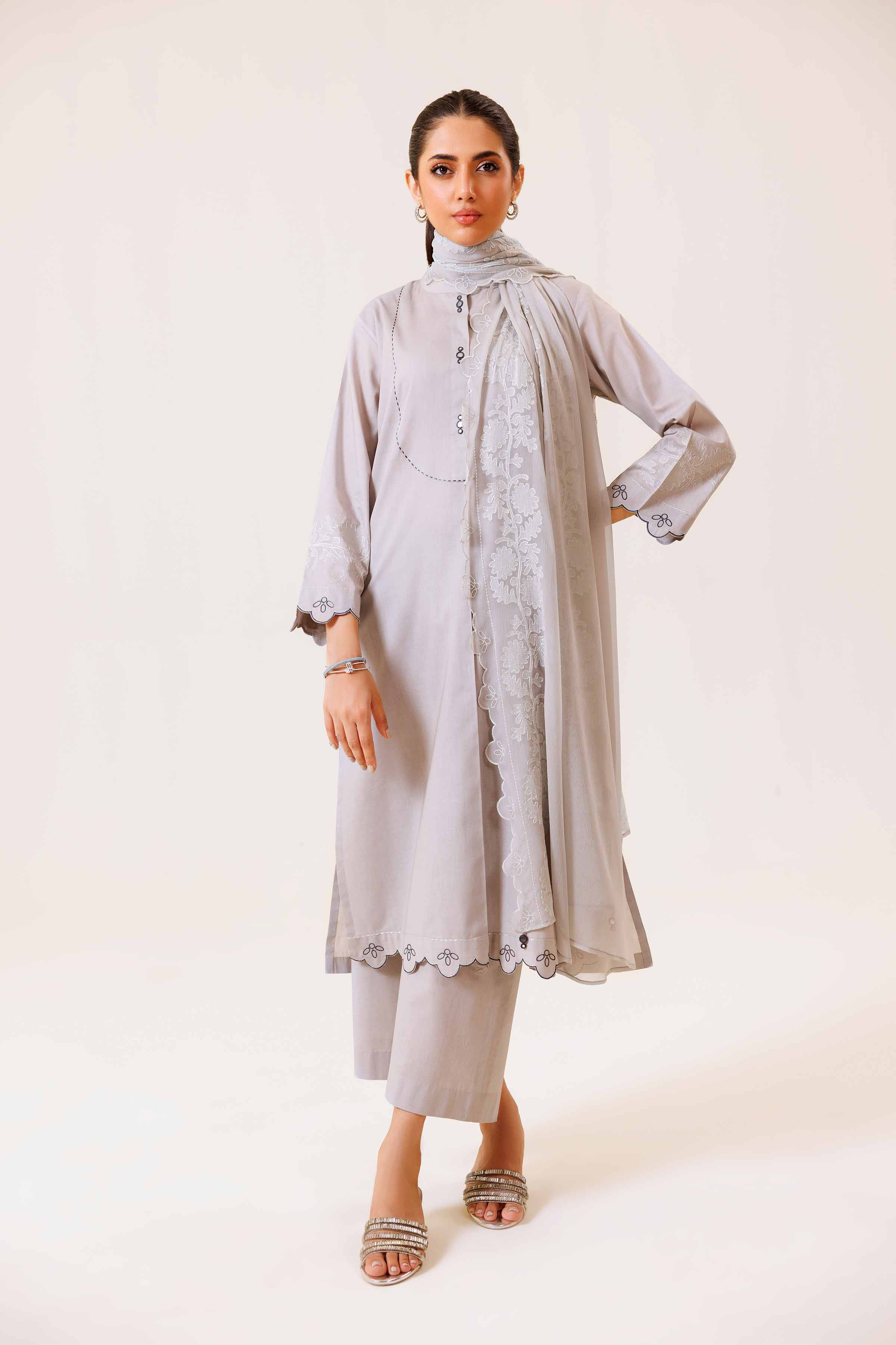 3 Piece - Embroidered Suit - KFS24-94