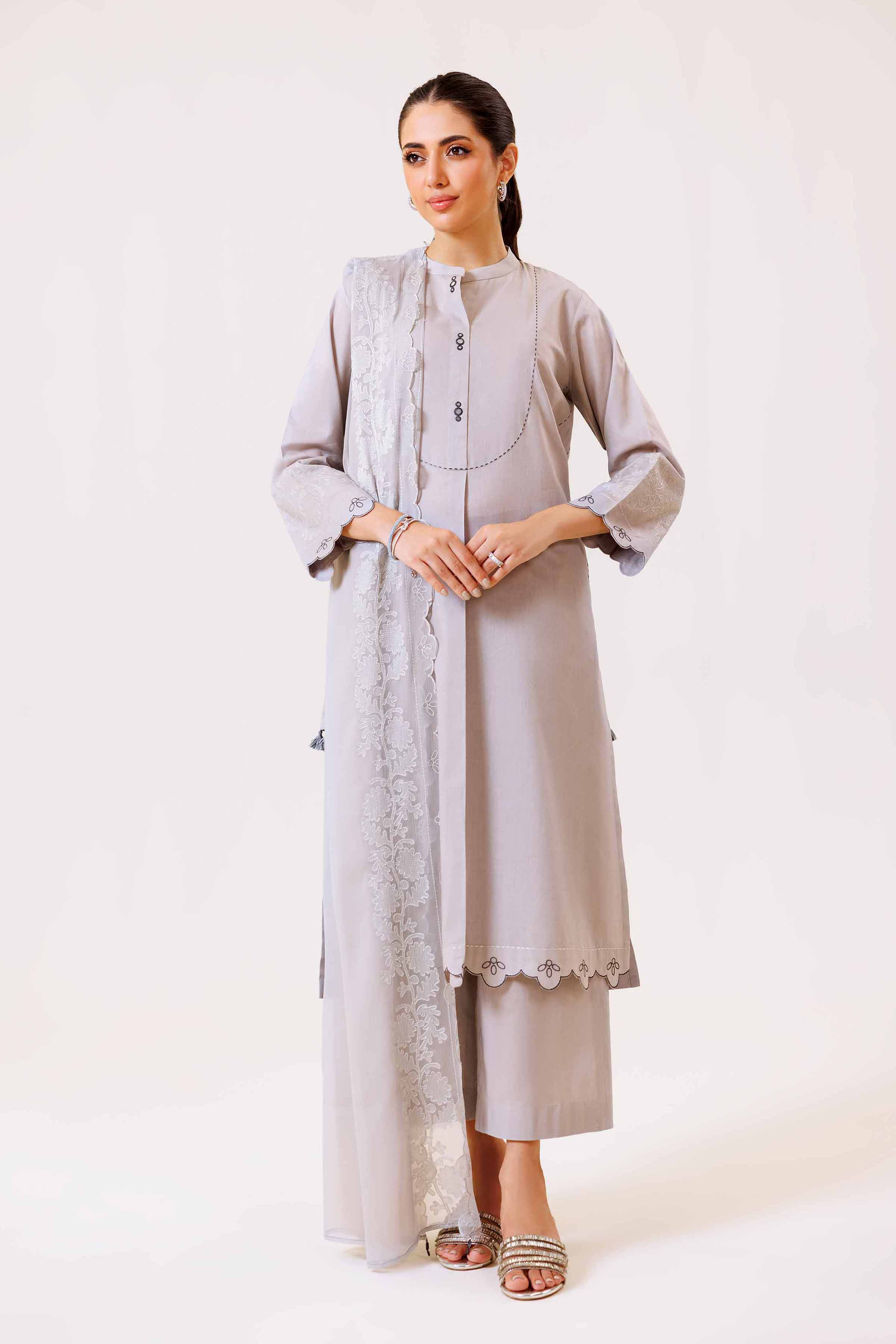 3 Piece - Embroidered Suit - KFS24-94