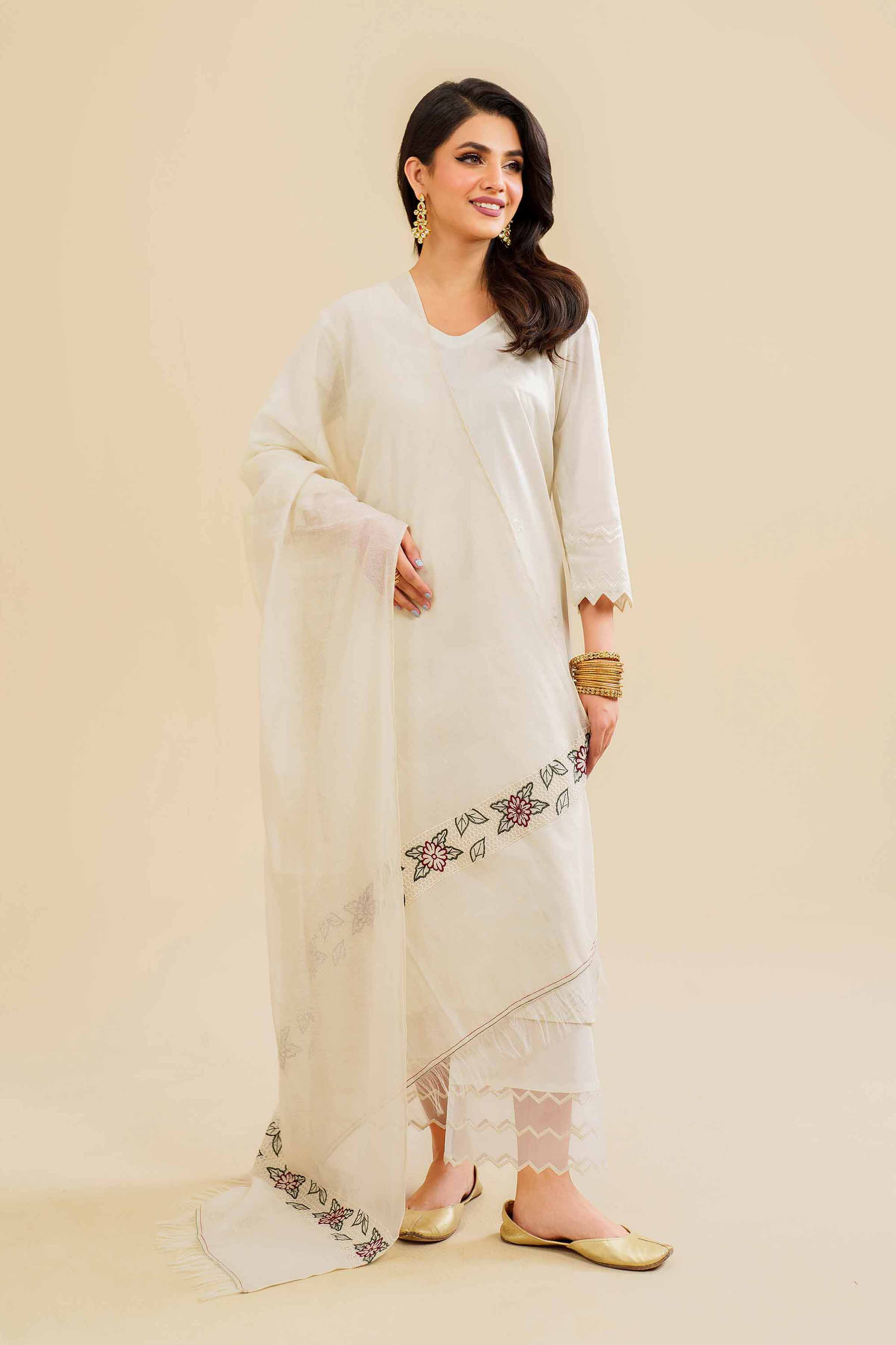 Embroidered Dupatta - KFS24-96