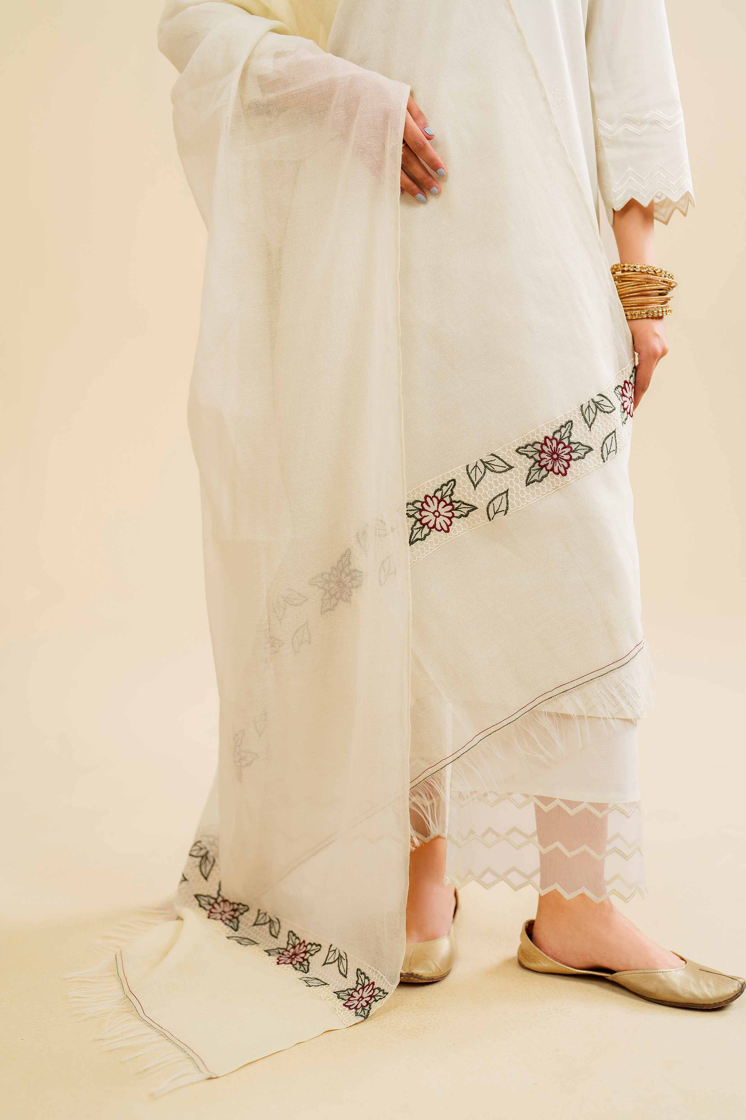 Embroidered Dupatta - KFS24-96
