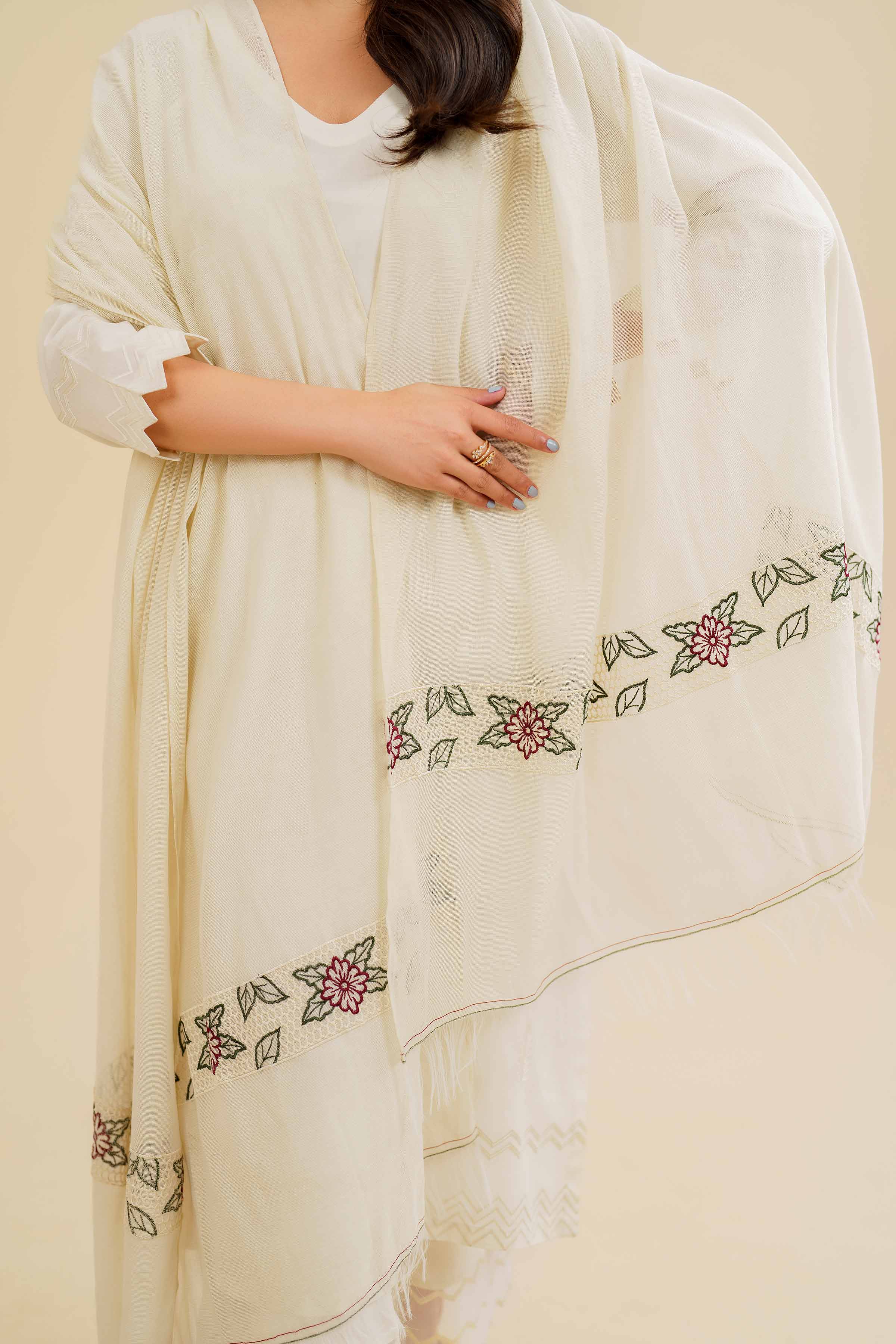 Embroidered Dupatta - KFS24-96